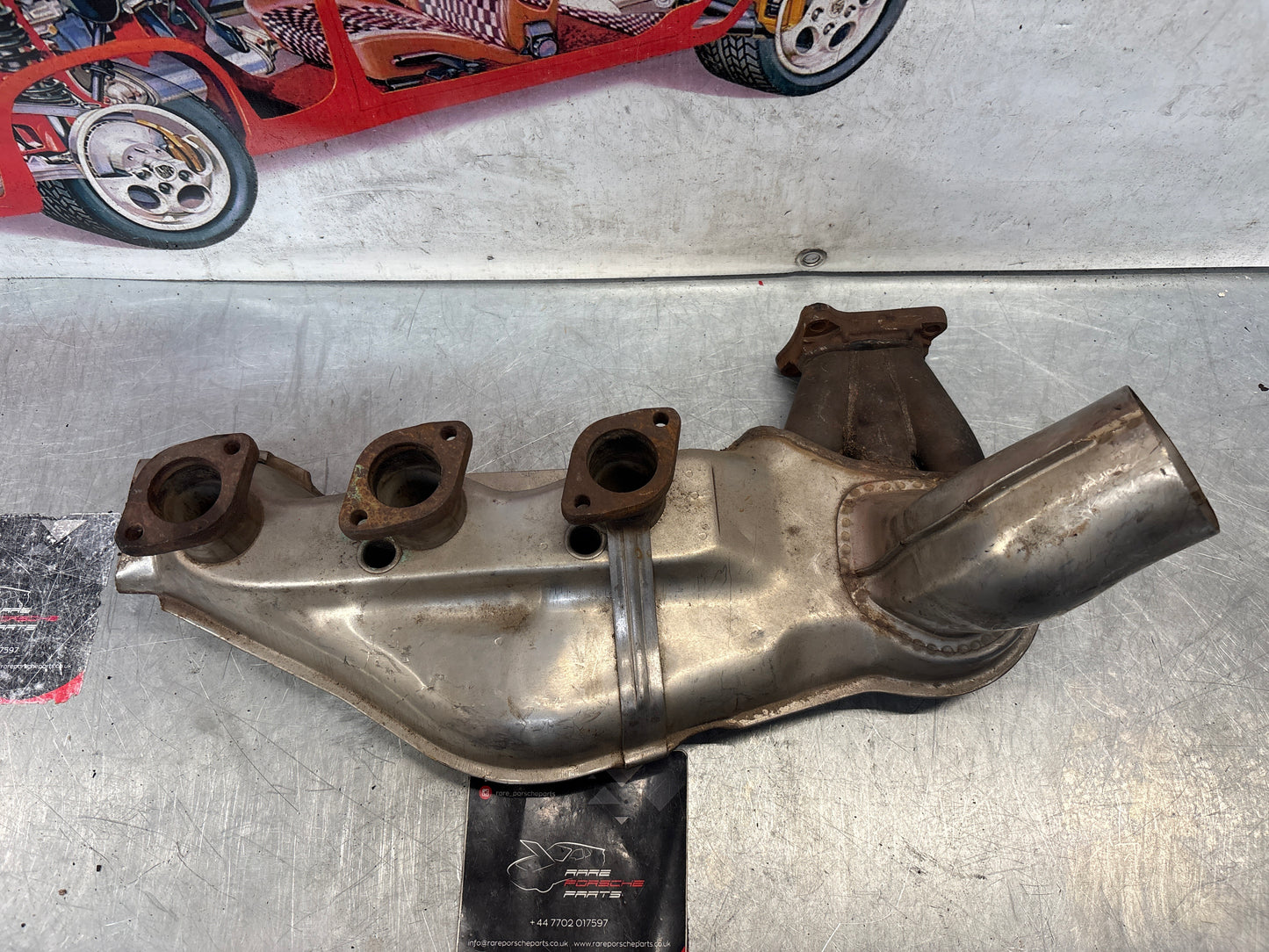 Porsche 911 964 right heat exchanger, used 96421104004