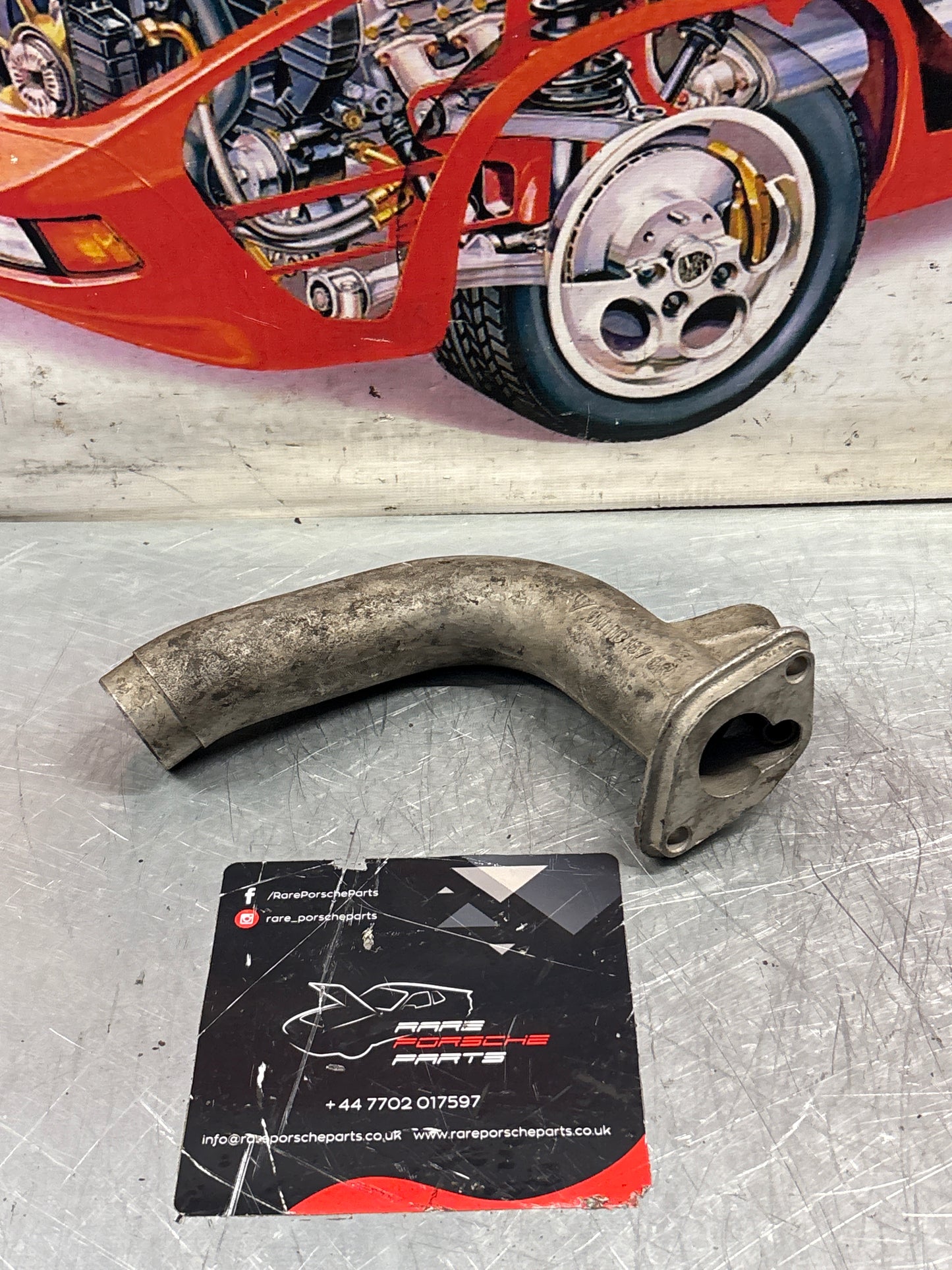 Porsche 911 intake manifold pipe, used 9111101670R