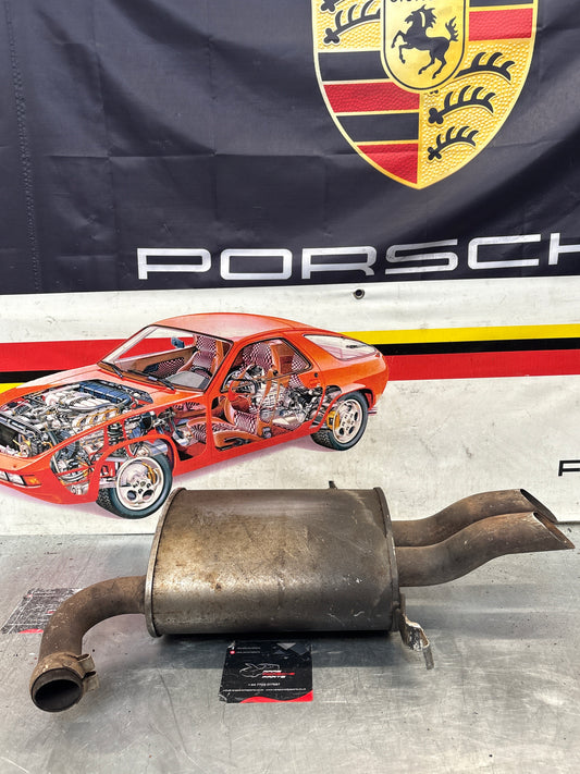 Porsche 928 rear exhaust box, used 92811109704