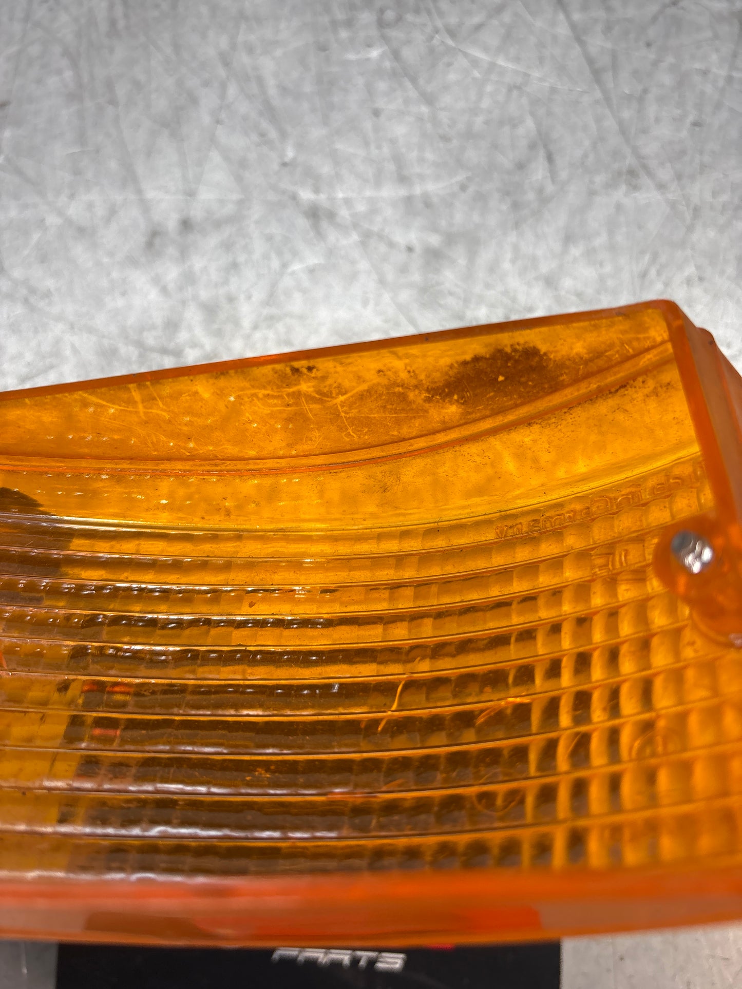 Porsche 924 944 front indicator lens left N/S 477953161 used cracked