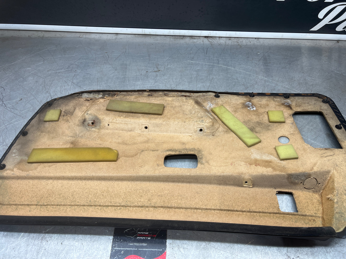 Porsche 924/944 early Porsche black door card used condition left side, Rhd, 478867011