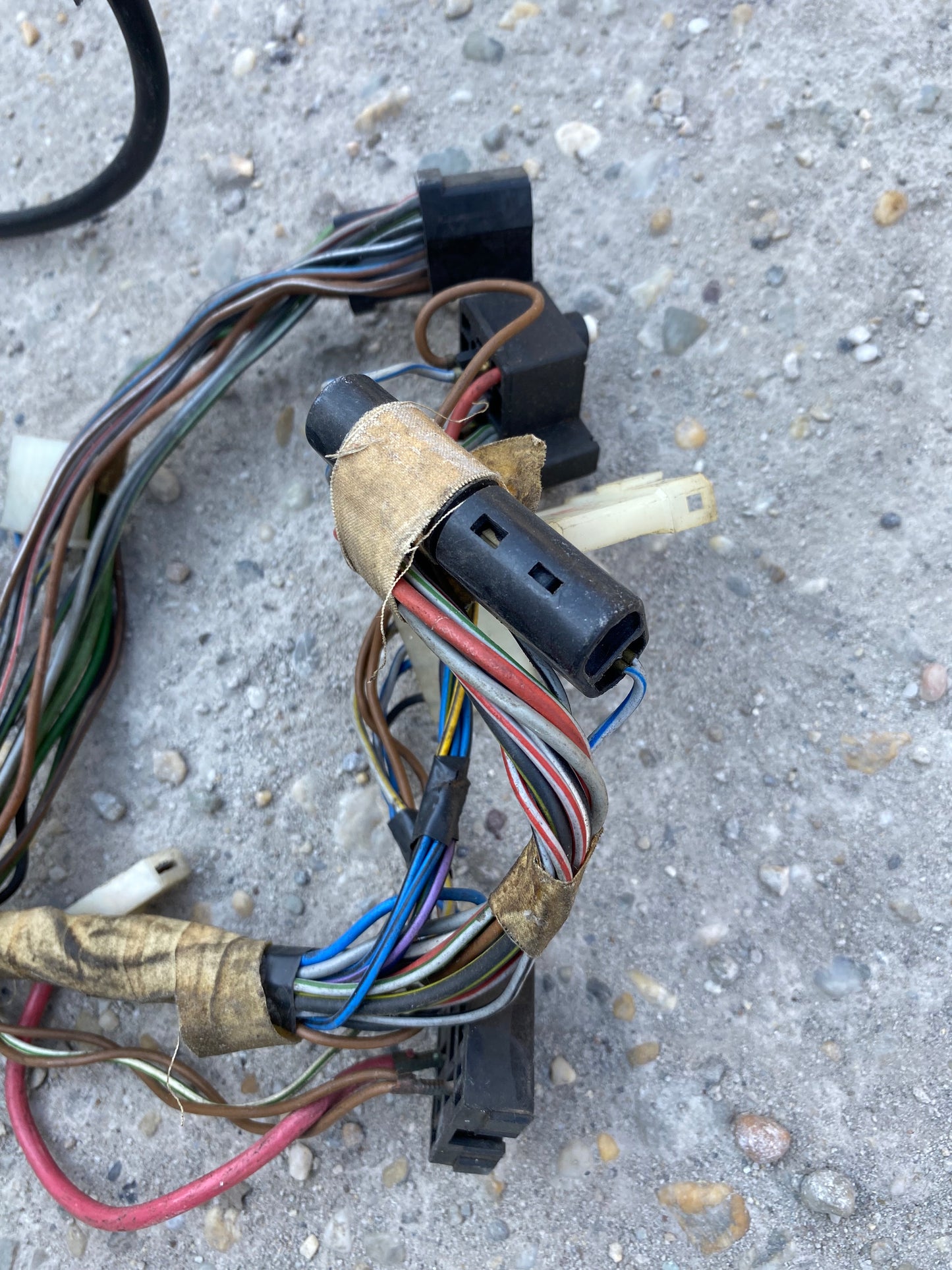 Porsche 924 1976 interior complete wiring loom LHD 477971050