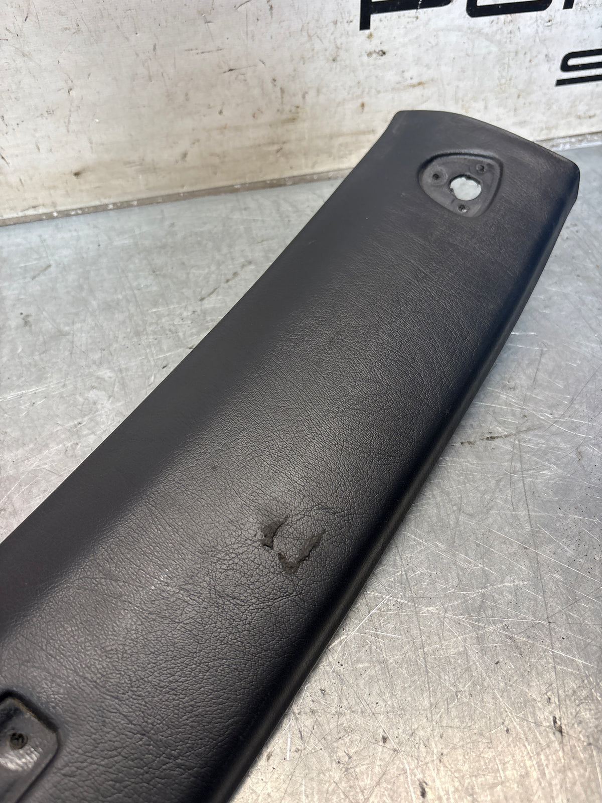 Porsche 944 / 968 front windshield panel trim, used, black 94455503700