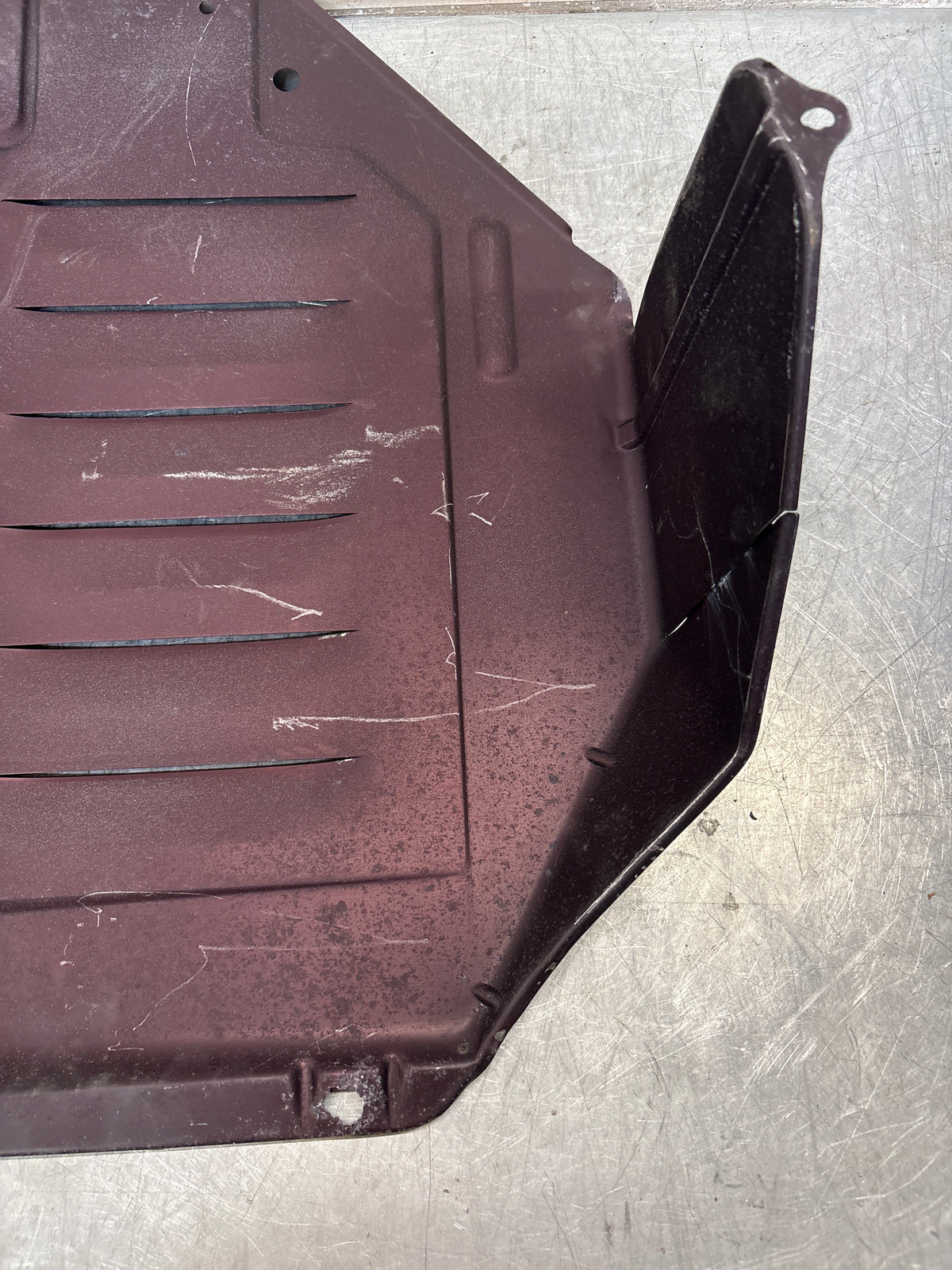 Porsche 944 engine tray / belly pan / undertray used. Aluminiun, shot blasted 94434116103