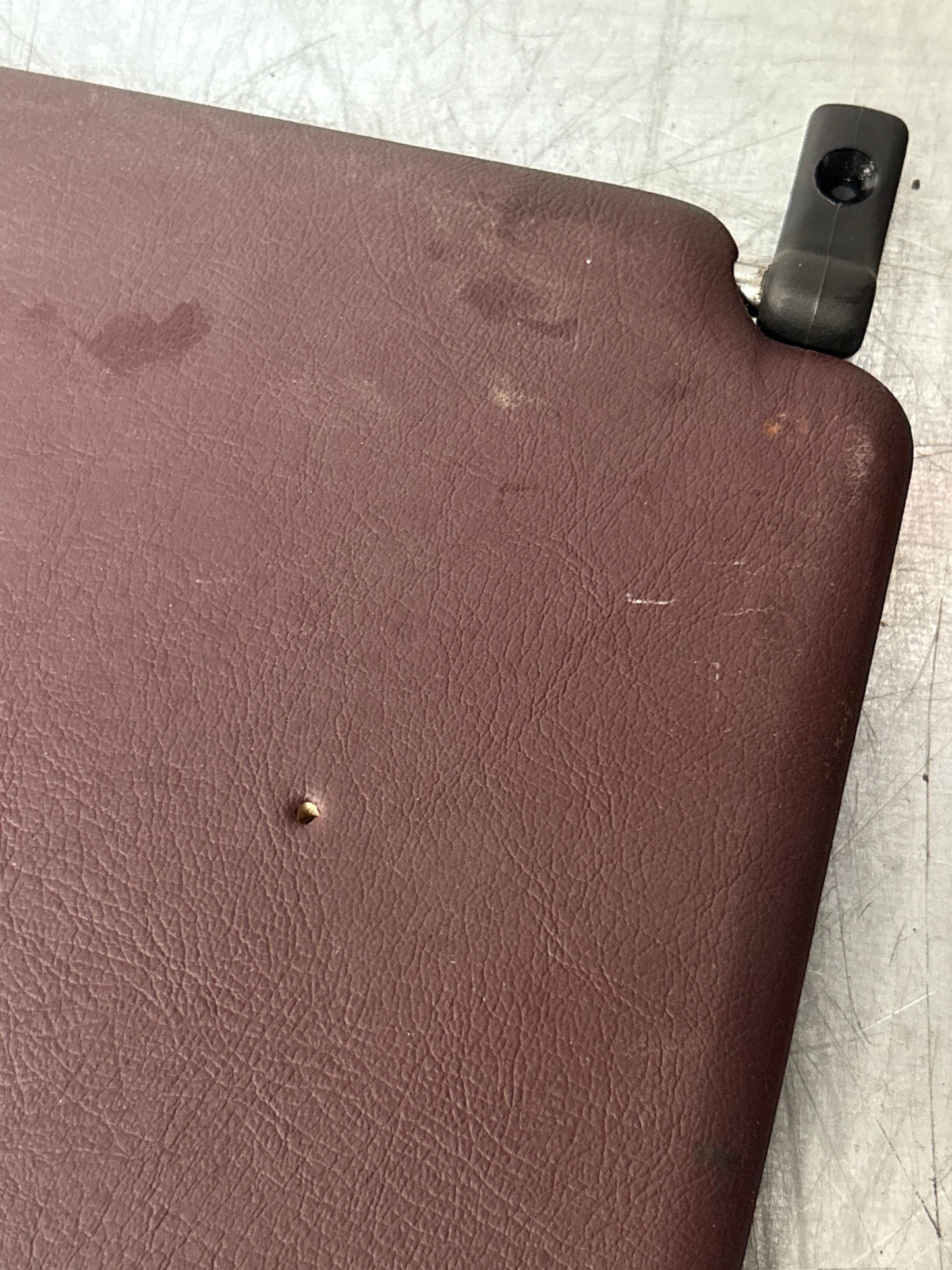 Porsche 928 L+R rear sunvisor, burgundy, used 92873103504