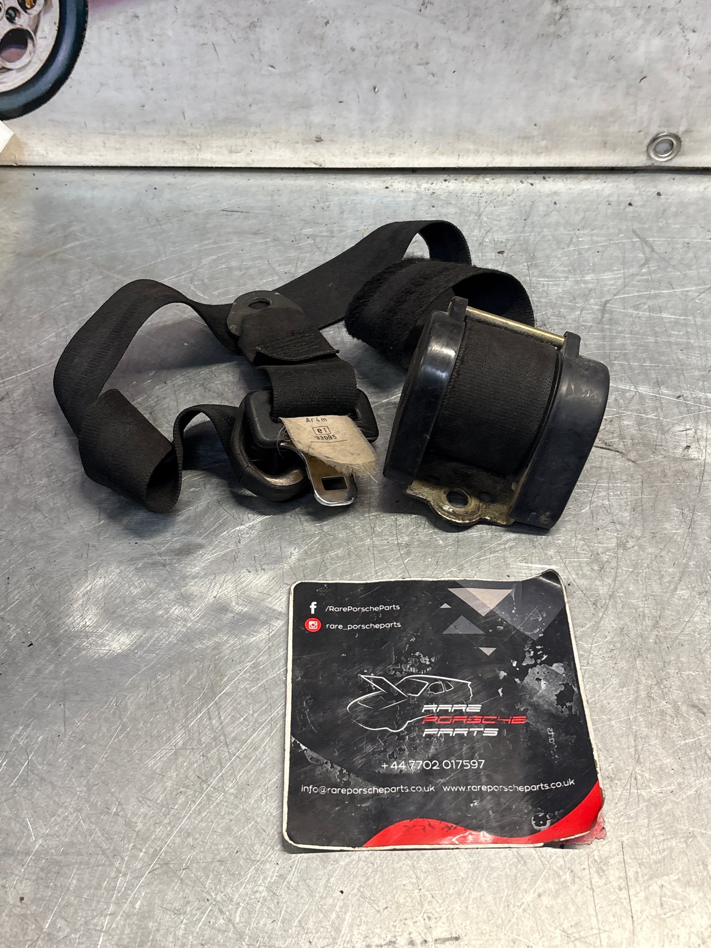 Porsche 928 front right O/S seat belt, 92880312606 used