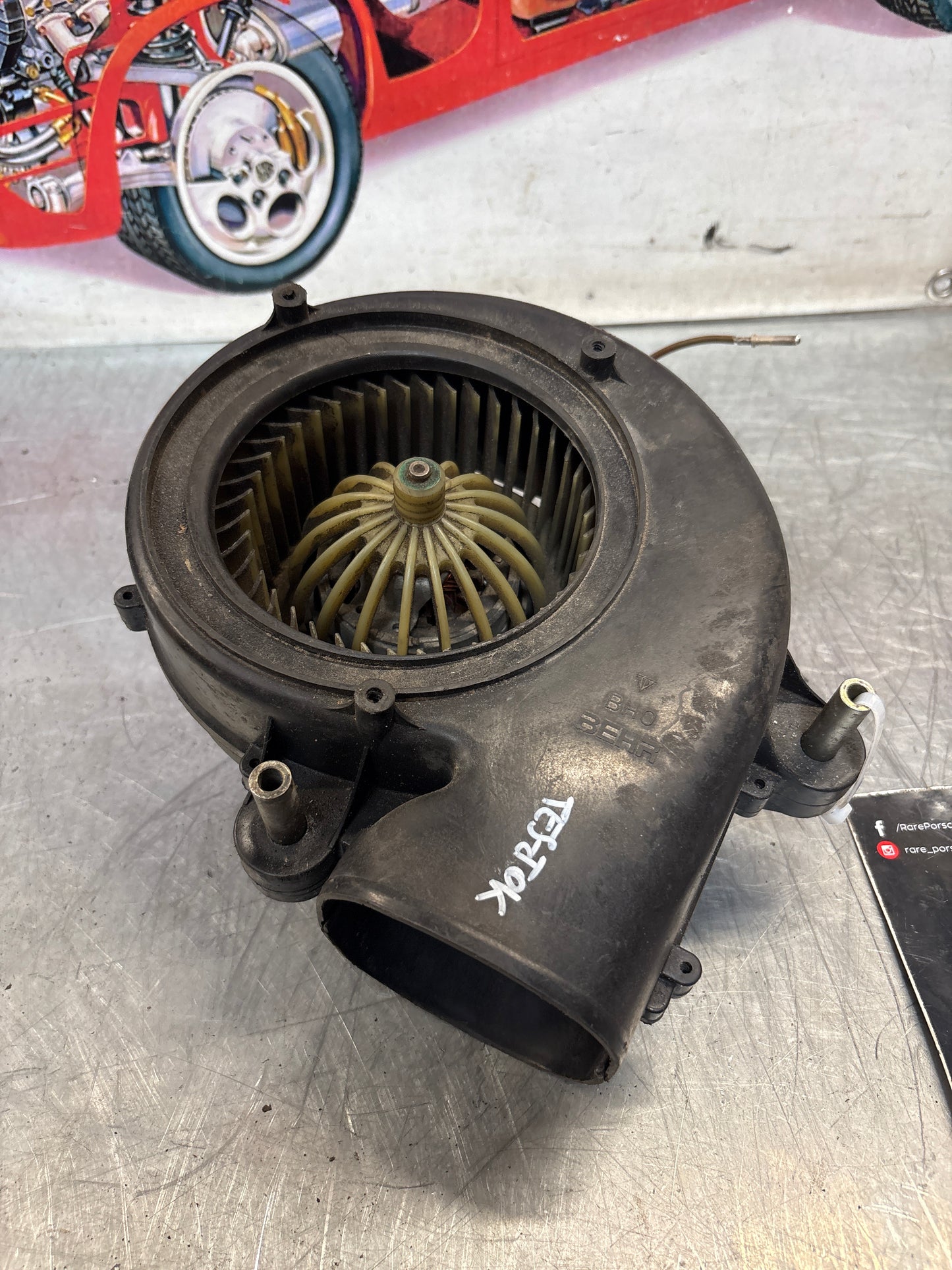 Porsche 911 964 Turbo blower motor fan, used  9165550137 / 9165550127