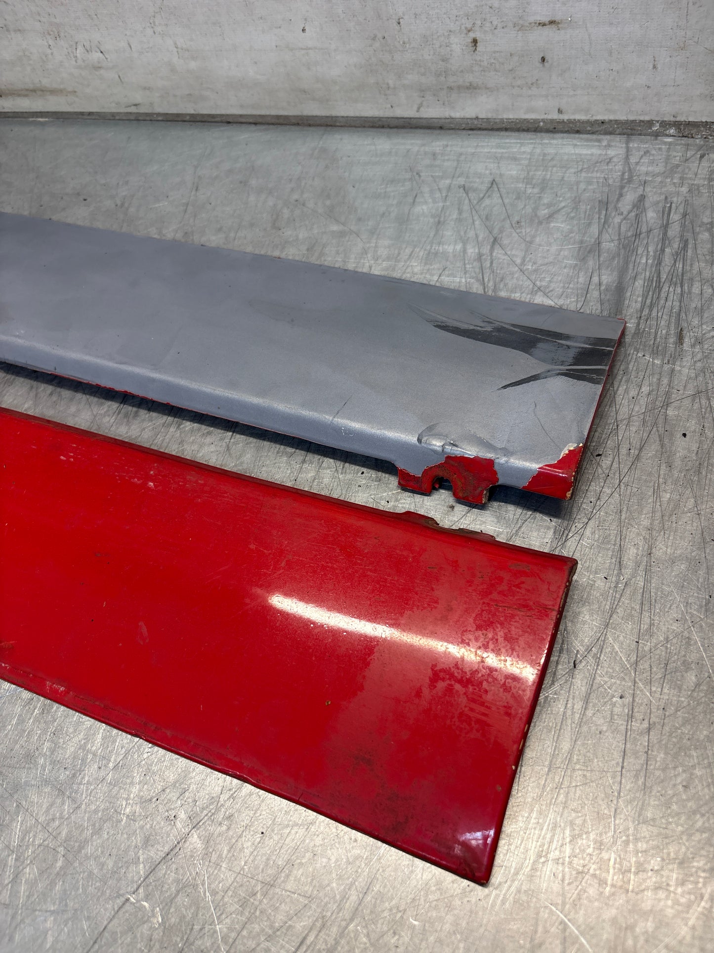 Porsche 924 Carrera GT pair of side skirt trim, used 93755902700 / 93755902800