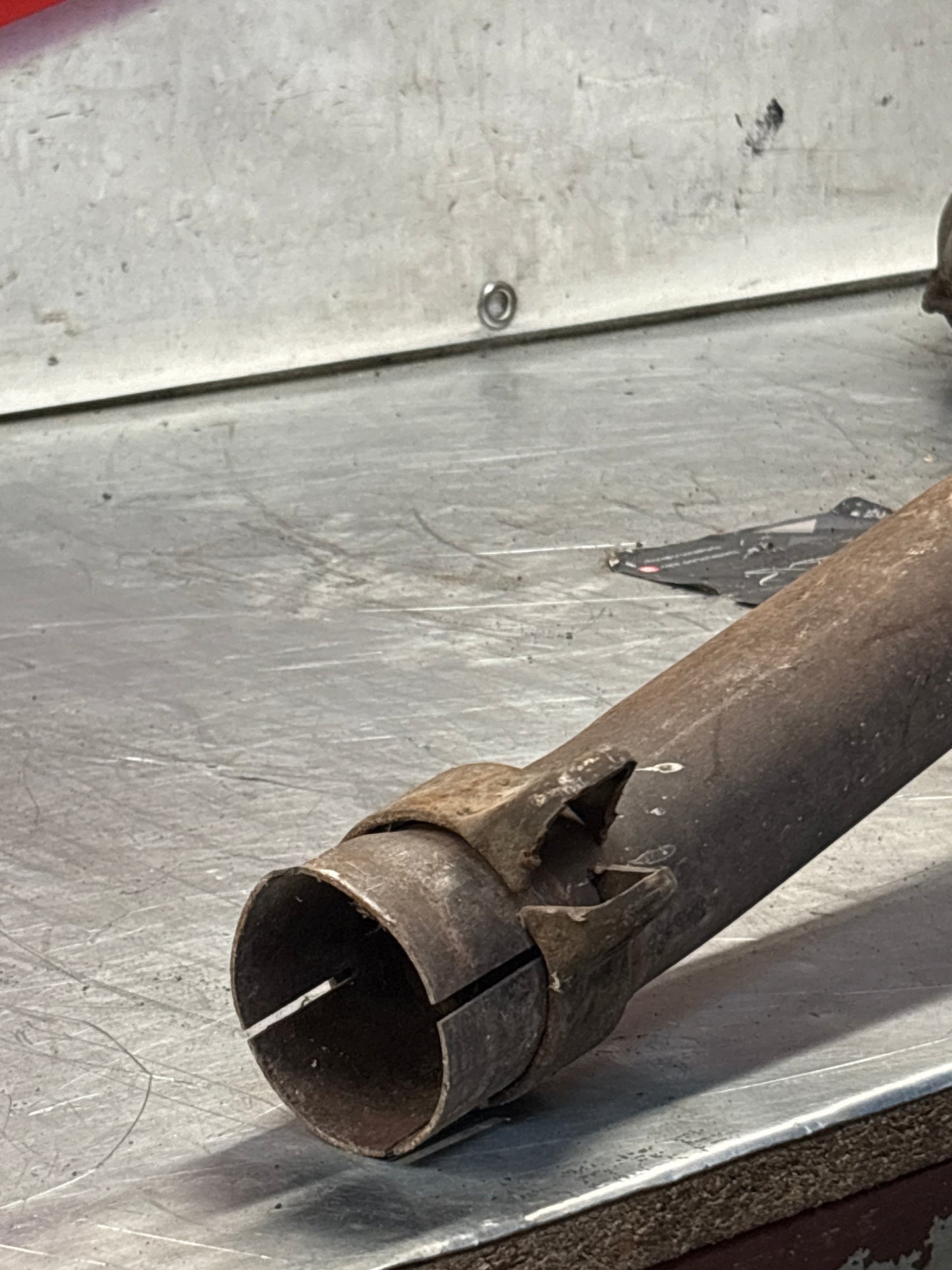 Porsche 928 Left side silencer, used 92811109301