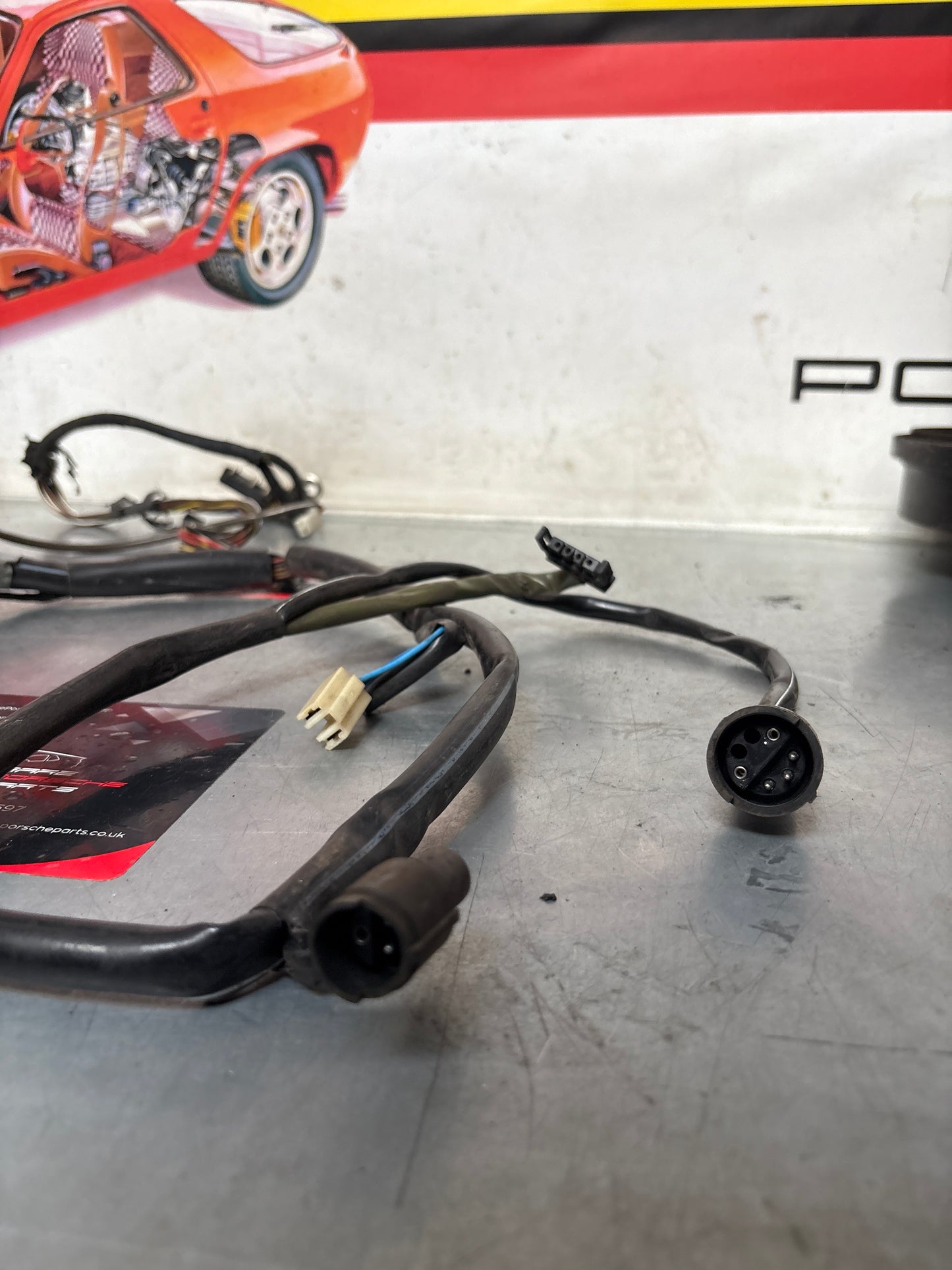 Porsche 944 S2 Turbo passenger door wiring loom with M651 sound system 94461203405 LHD