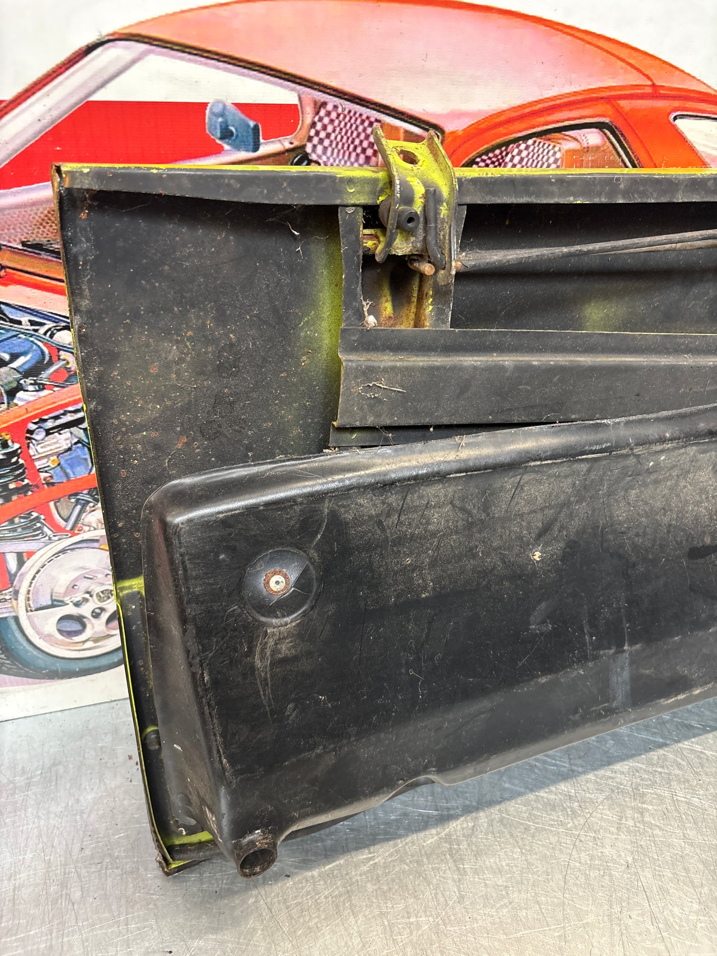 Porsche 914 rear bonnet engine lid cover, used 91451202210