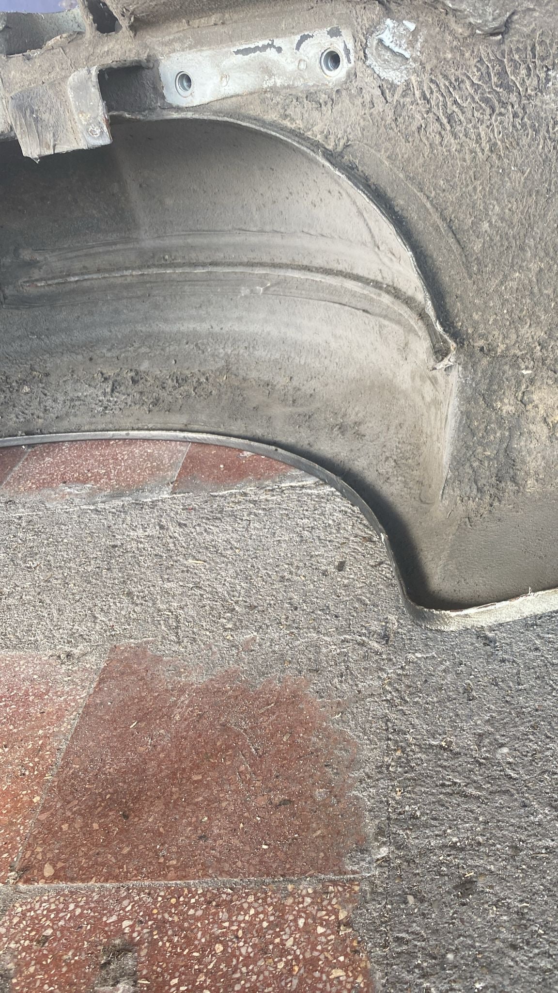 Porsche 944 left side cut, rear fender with sill 94450390303, 94450361102