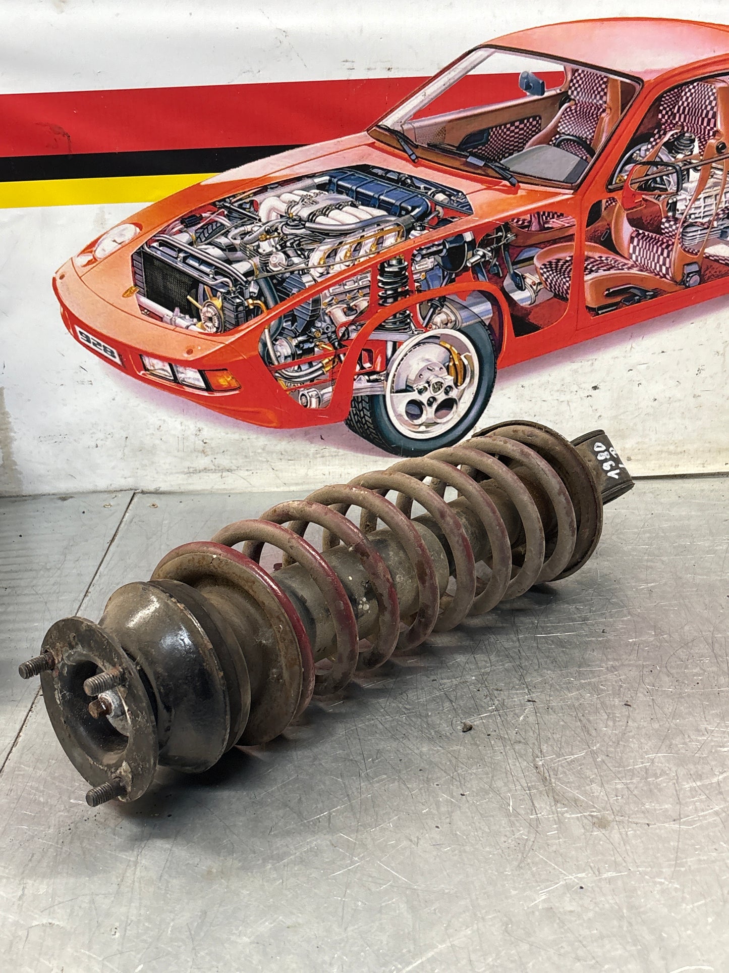 Porsche 928 rear shock absorber, used 92833305108