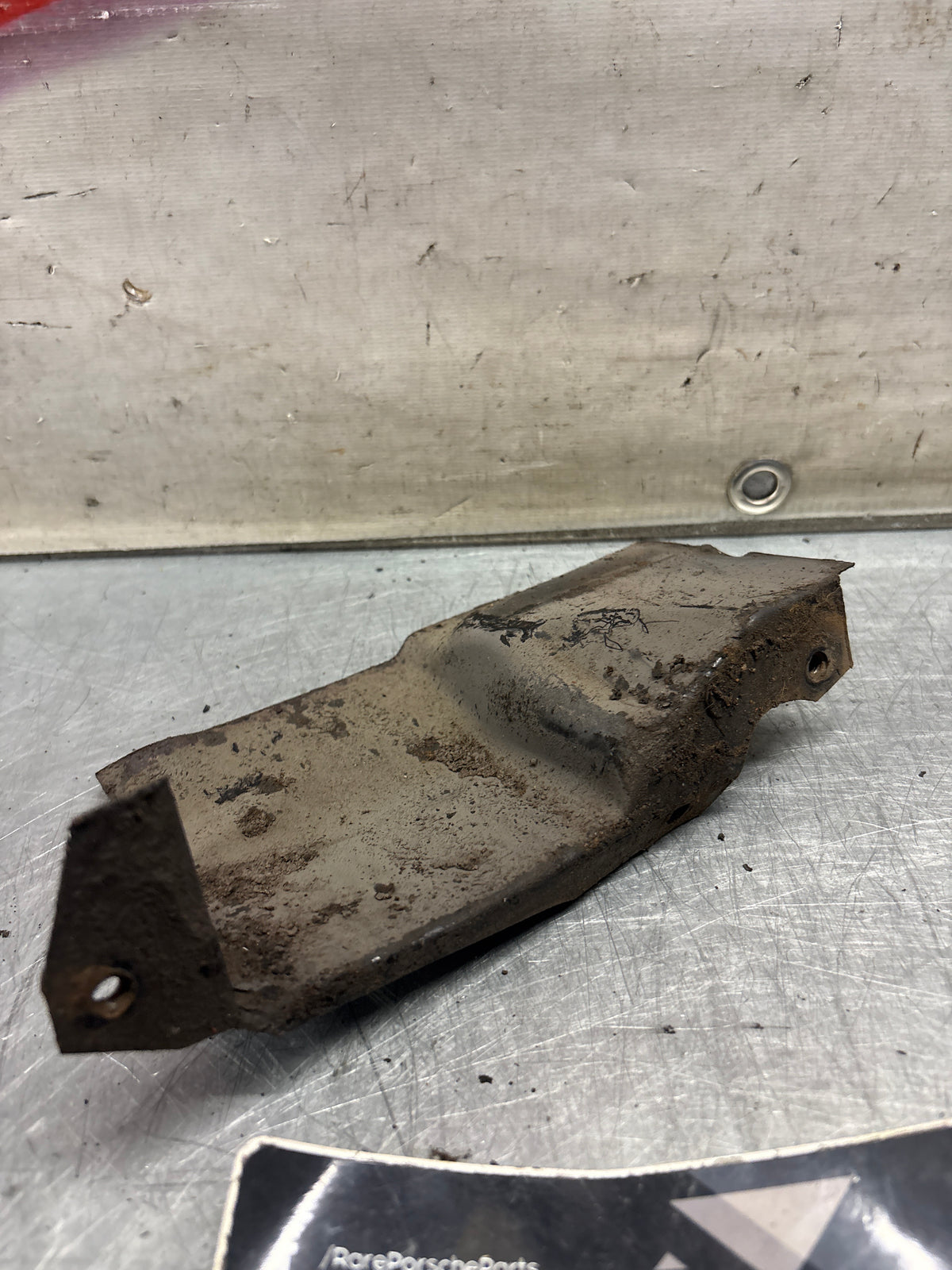 Porsche 914 air duct plate, used 022119362