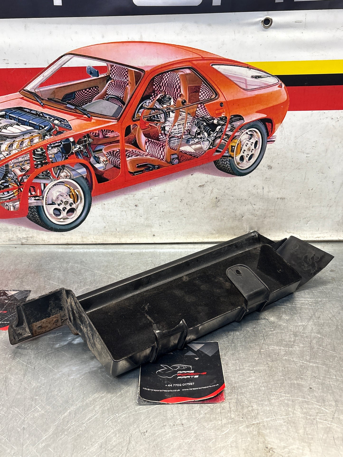 Porsche 928 under glove box shelf, black 92855207702 LHD only, for spares or repair