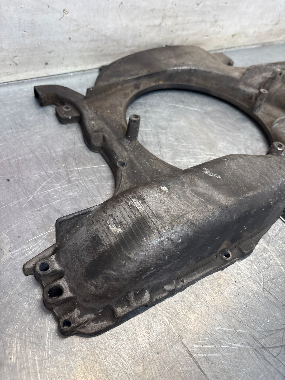 Porsche 914 engine cooling fan housing, used 021119225A
