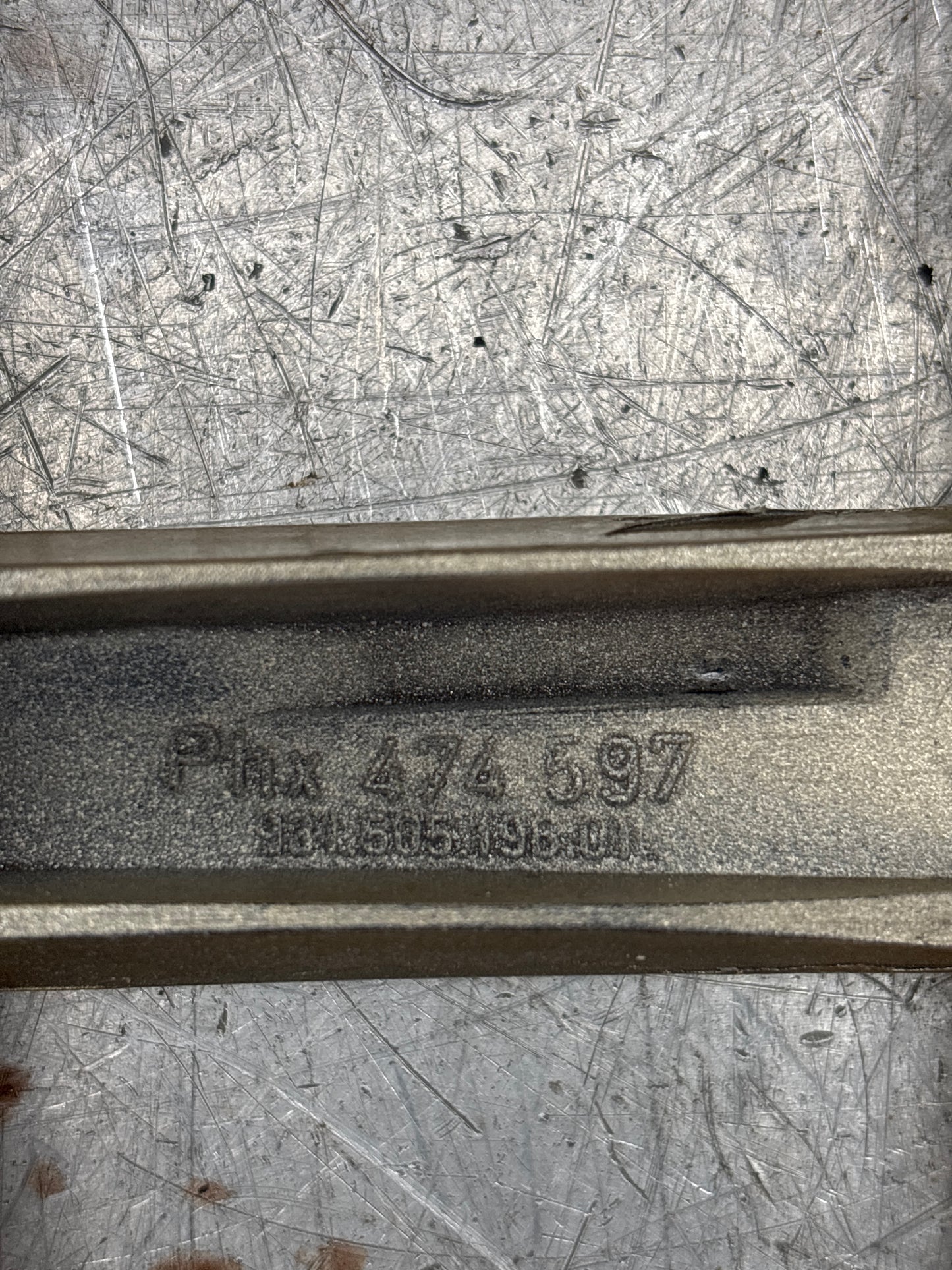 Porsche 944 Front Right Bumper Light Frame, surround bezel - Trim 93150519601 cracked