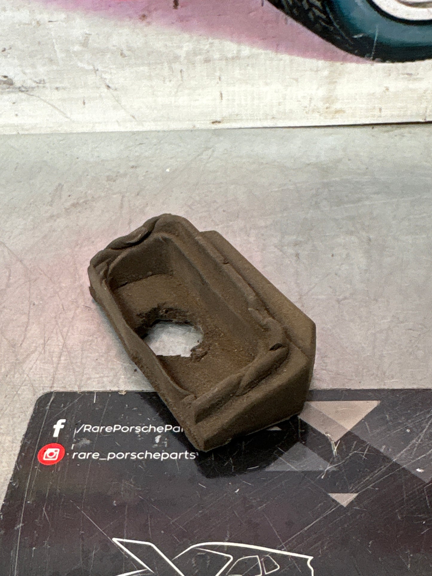 Porsche 924 rear hatch pin seal gasket rubber 477827365D left, used