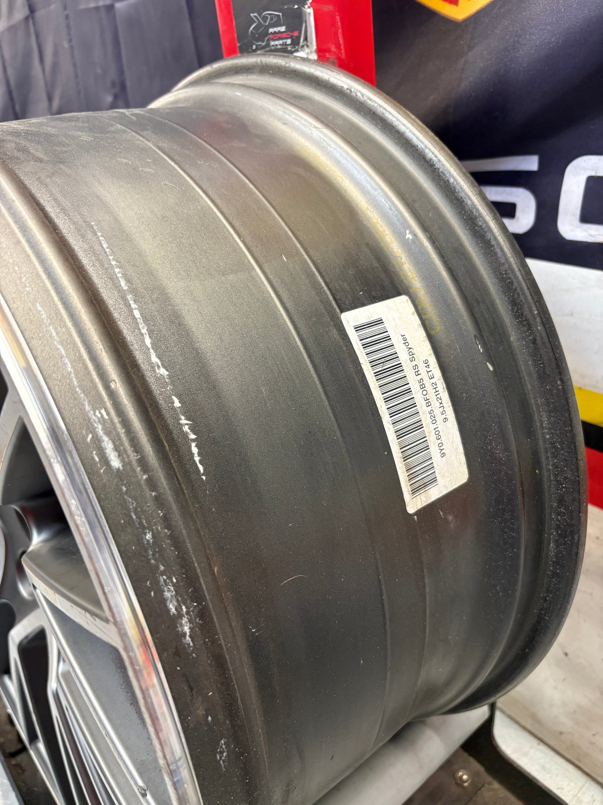 Porsche Cayenne RS spyder wheel, spares or repair 9Y0601025BF
