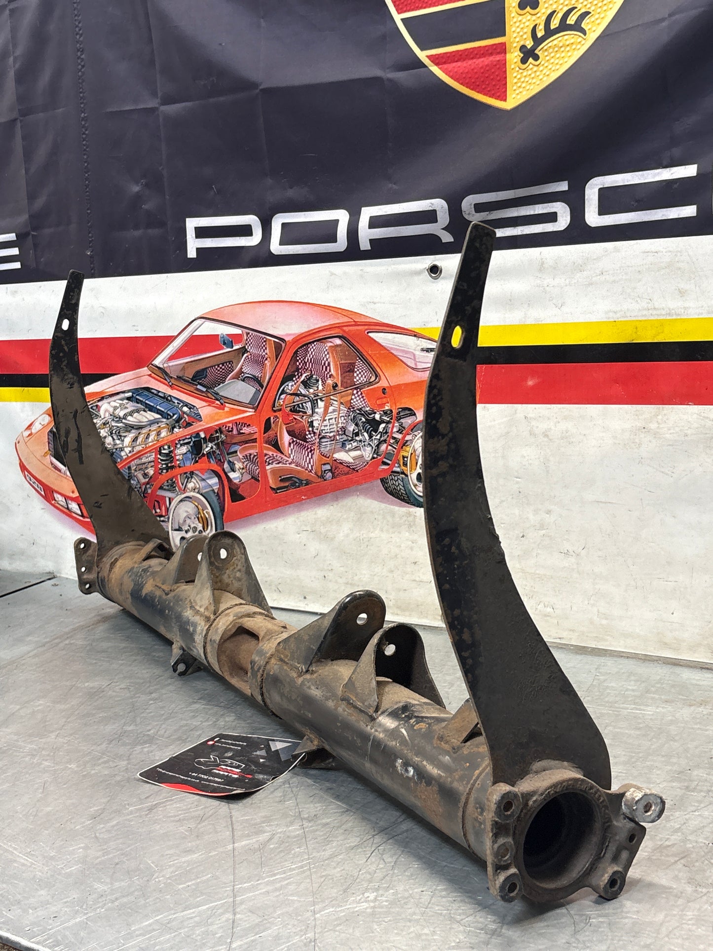 Porsche 924S/Turbo / 944 Rear axle carrier, used 94433104502