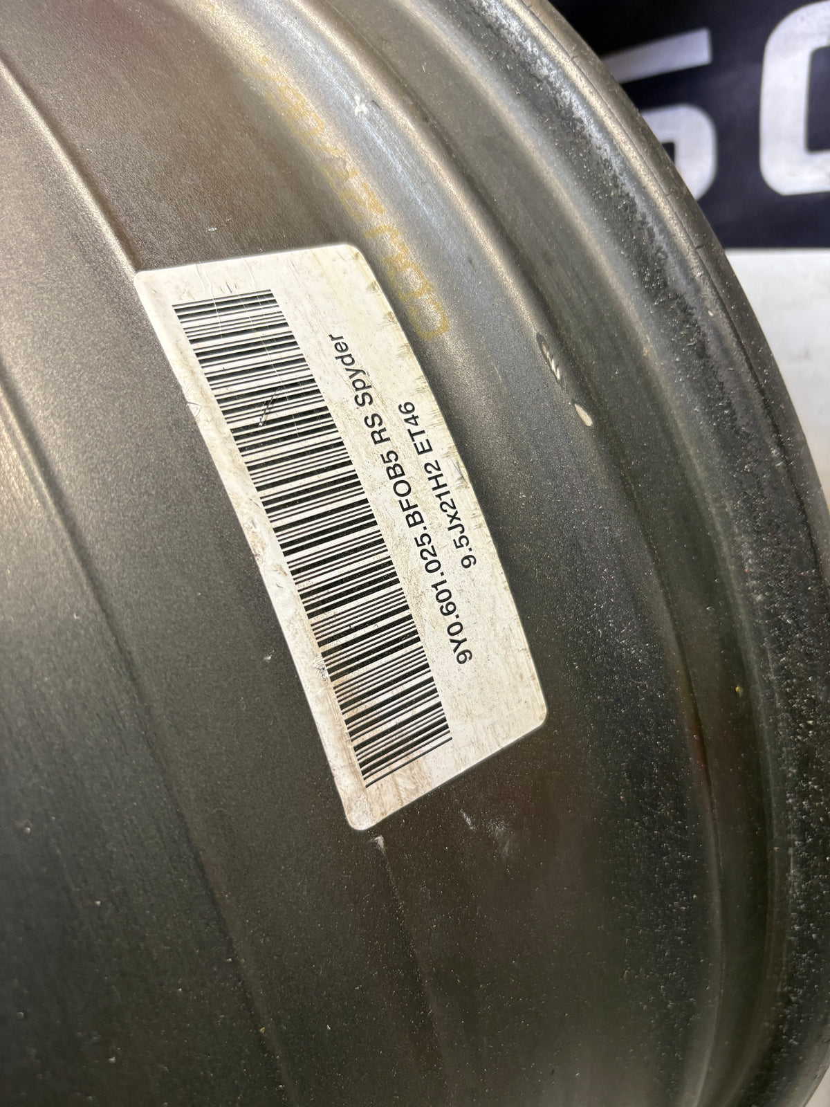 Porsche Cayenne RS spyder wheel, spares or repair 9Y0601025BF