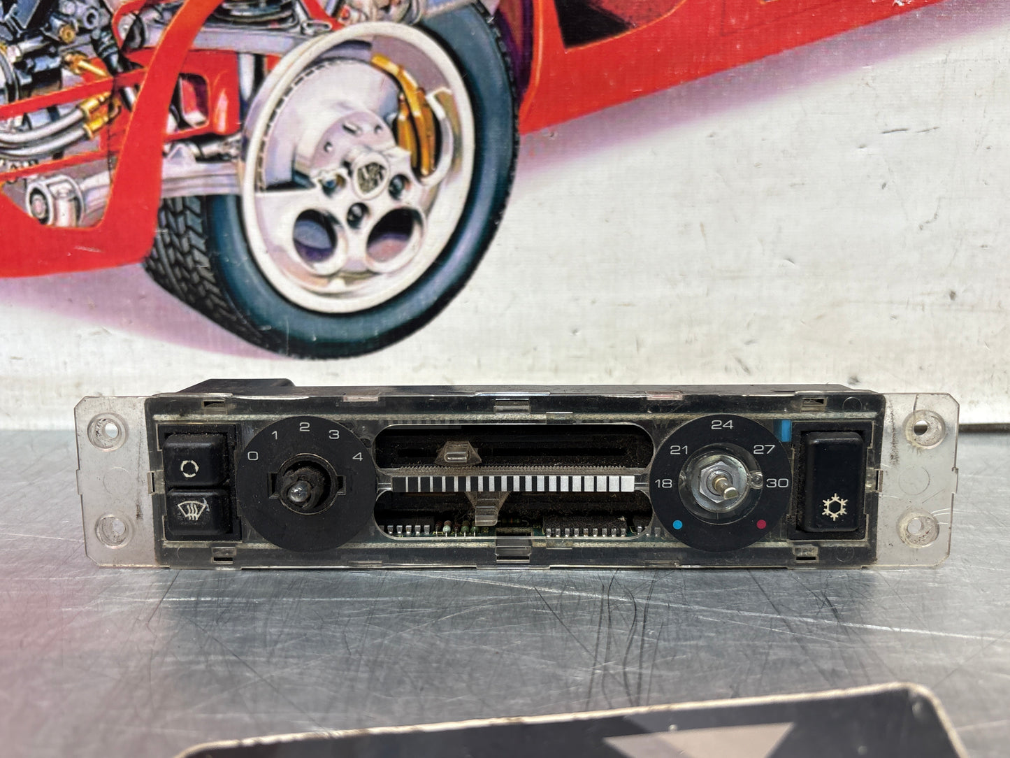 Porsche 944 climate heater / control switch 85.5 -91 years 94465302101 used