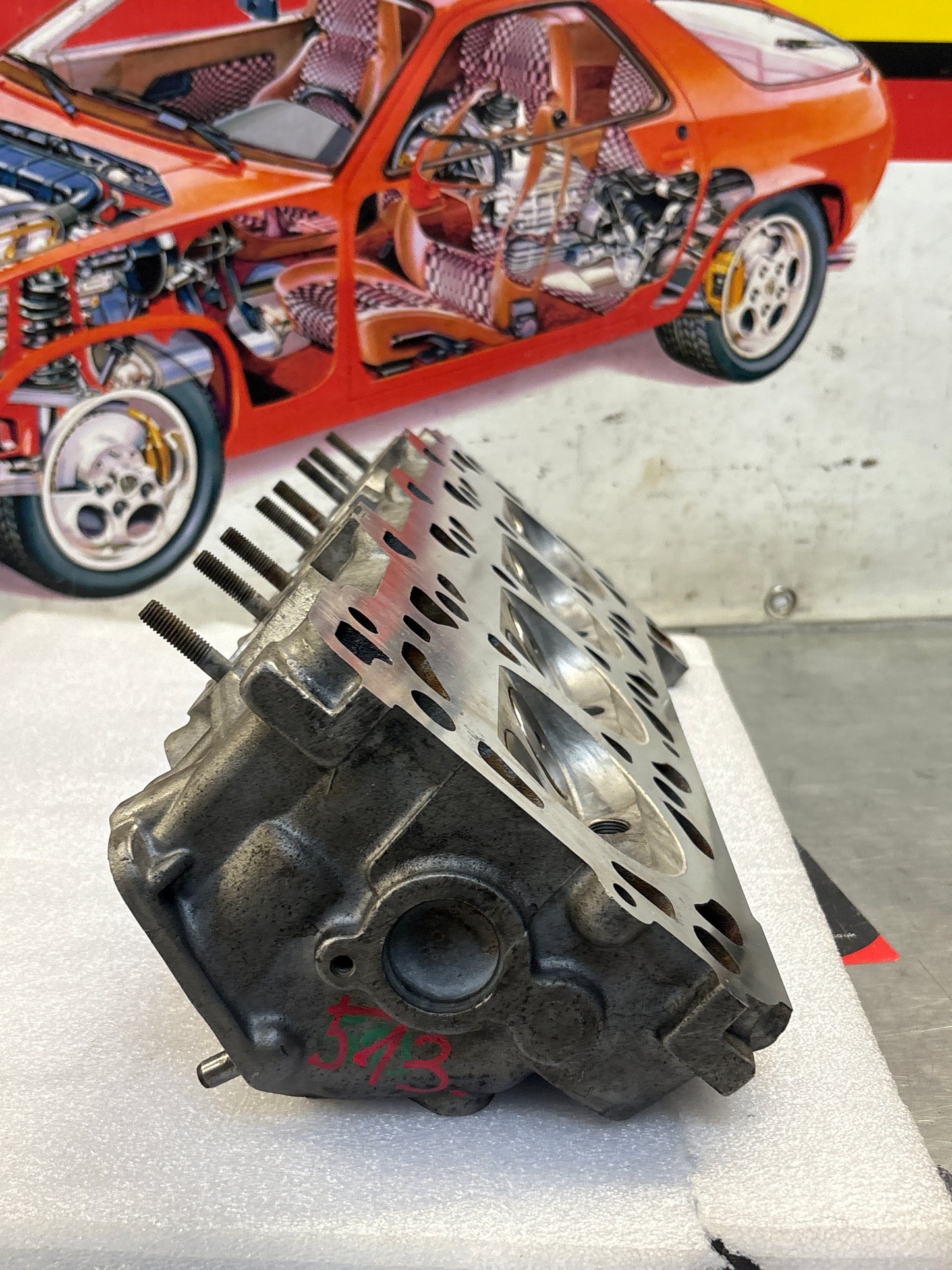 Porsche 944 8V Cylinder head, refurbished, 9441043036R