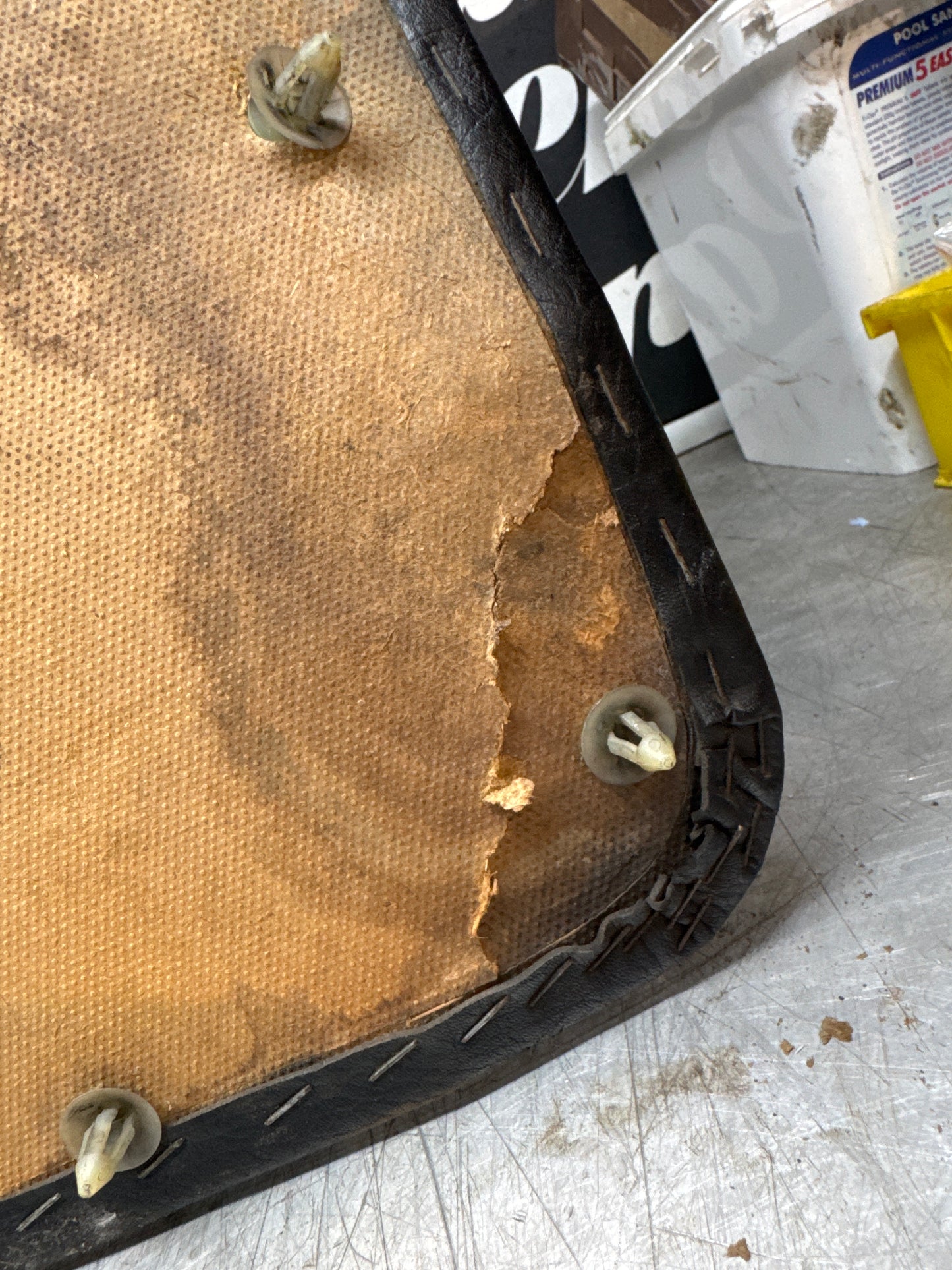 Porsche 924 Black LHD Right Door Card. Manual window (non electric) 477867011