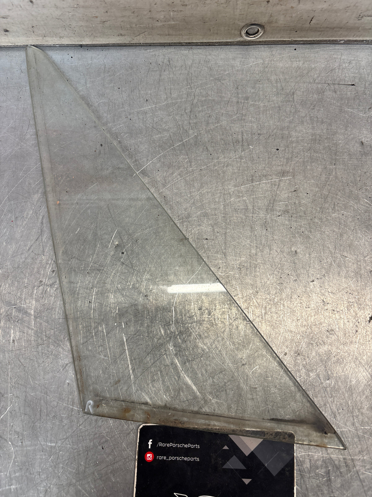 Porsche 914 side window clear glass, used, right side 91454202410