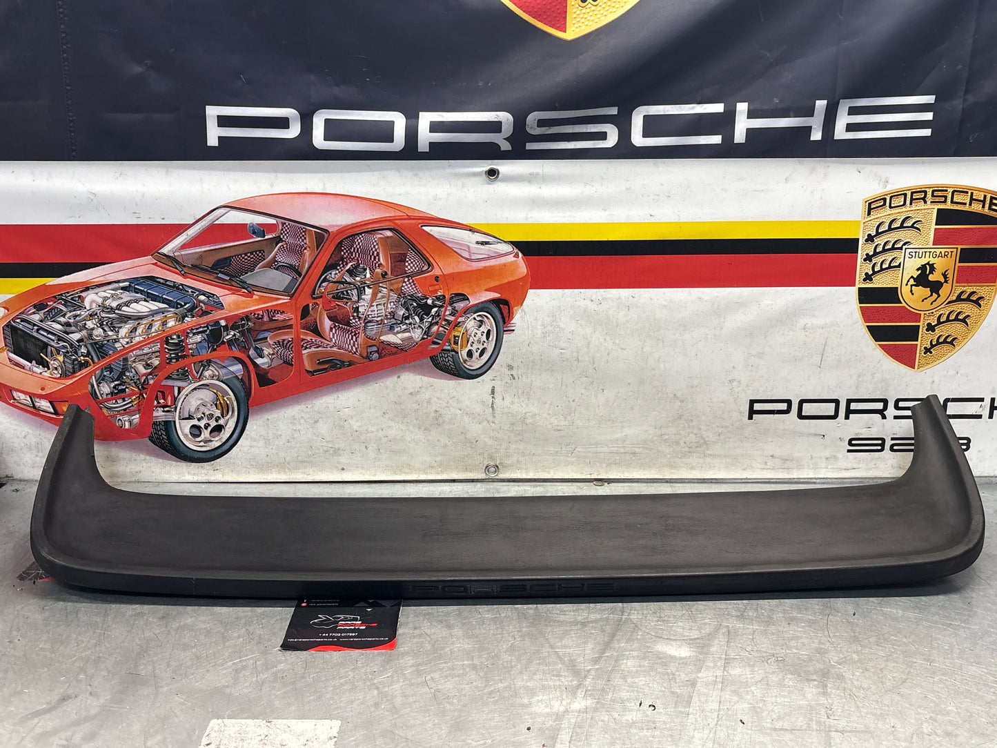 Porsche 944 rear center spoiler, used 93751255500