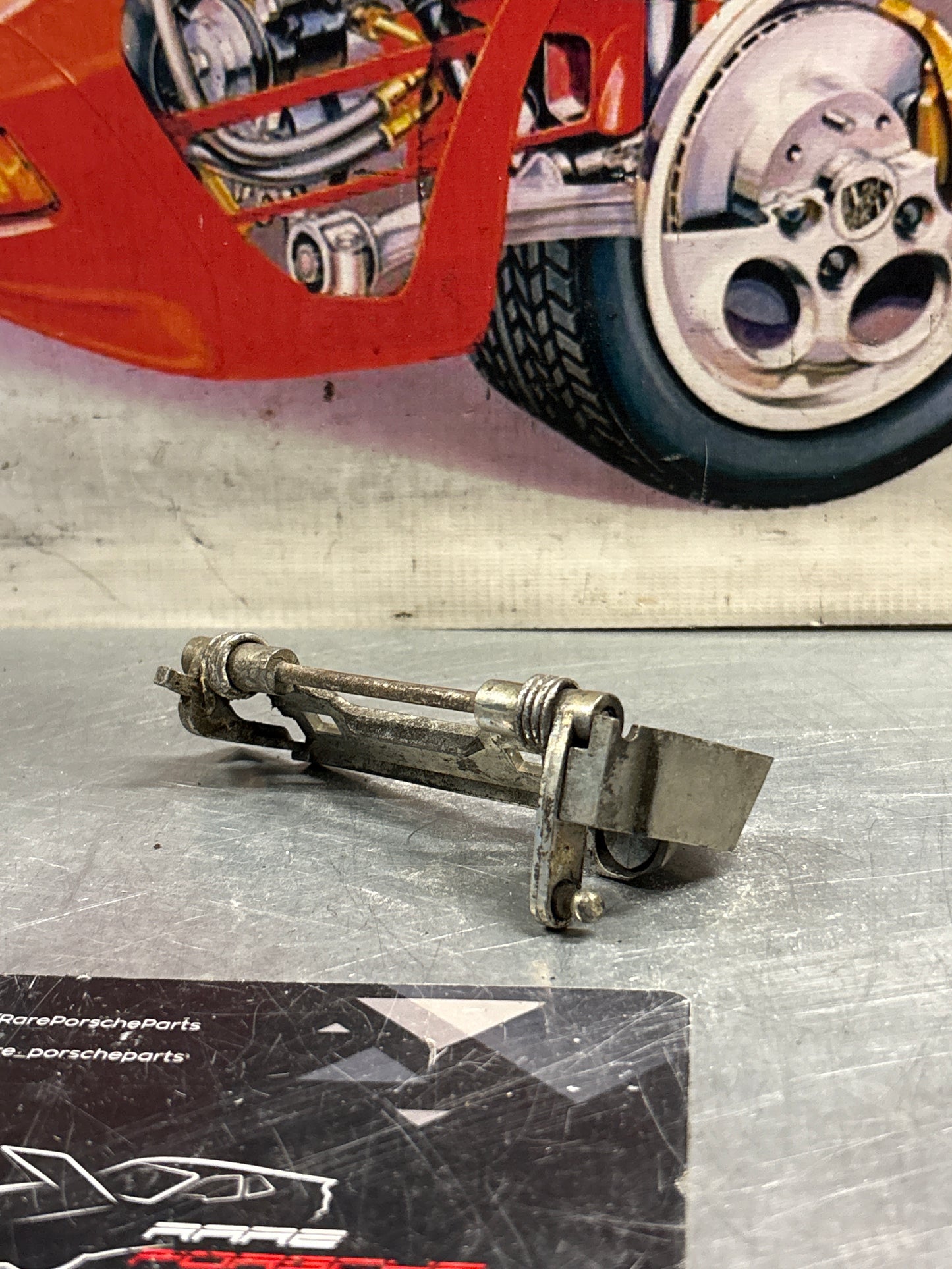 Porsche 928 right door handle assembly latch, used 92853706403