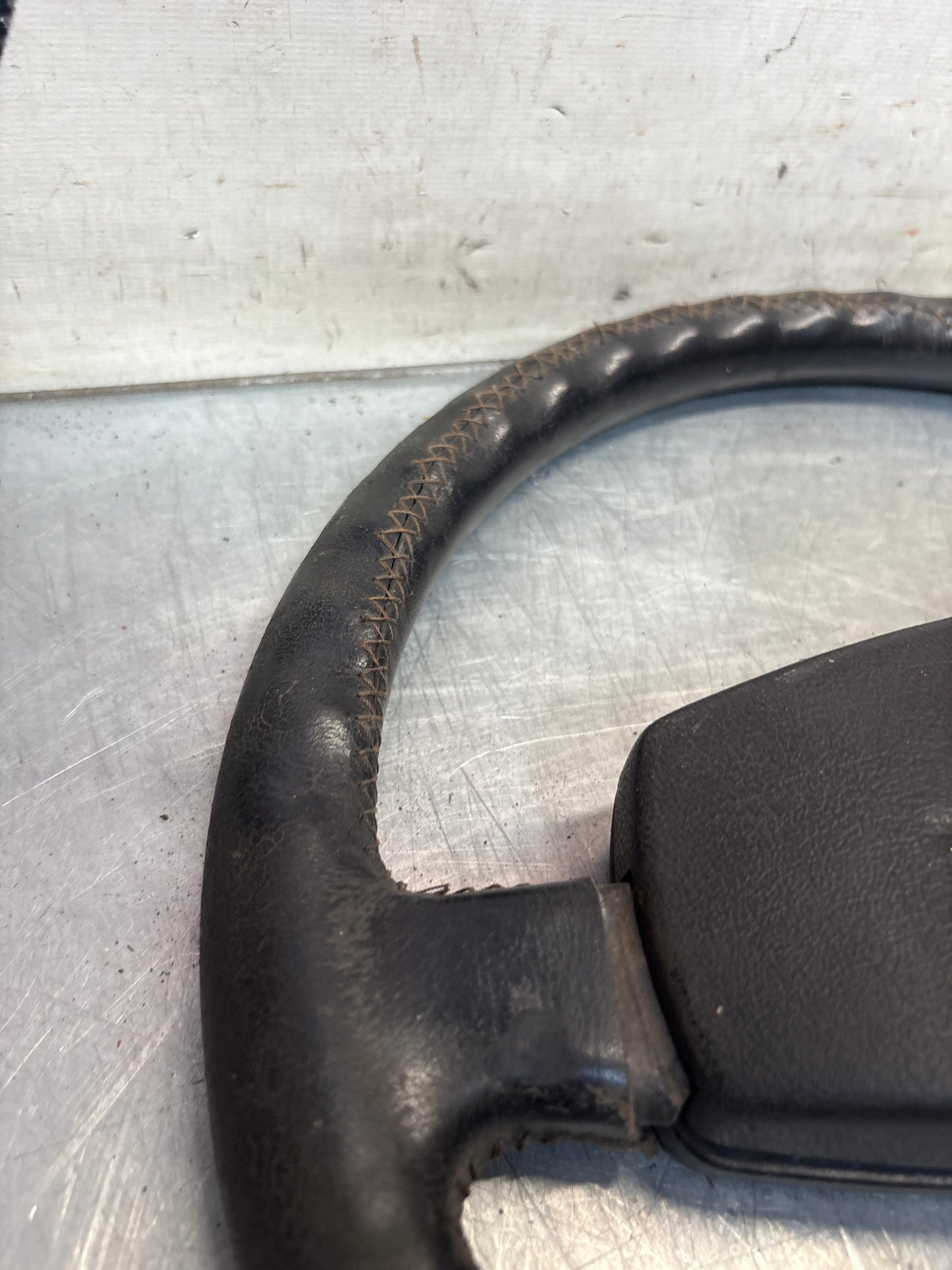 Porsche 924/944 3 Spoke Steering Wheel, black, used