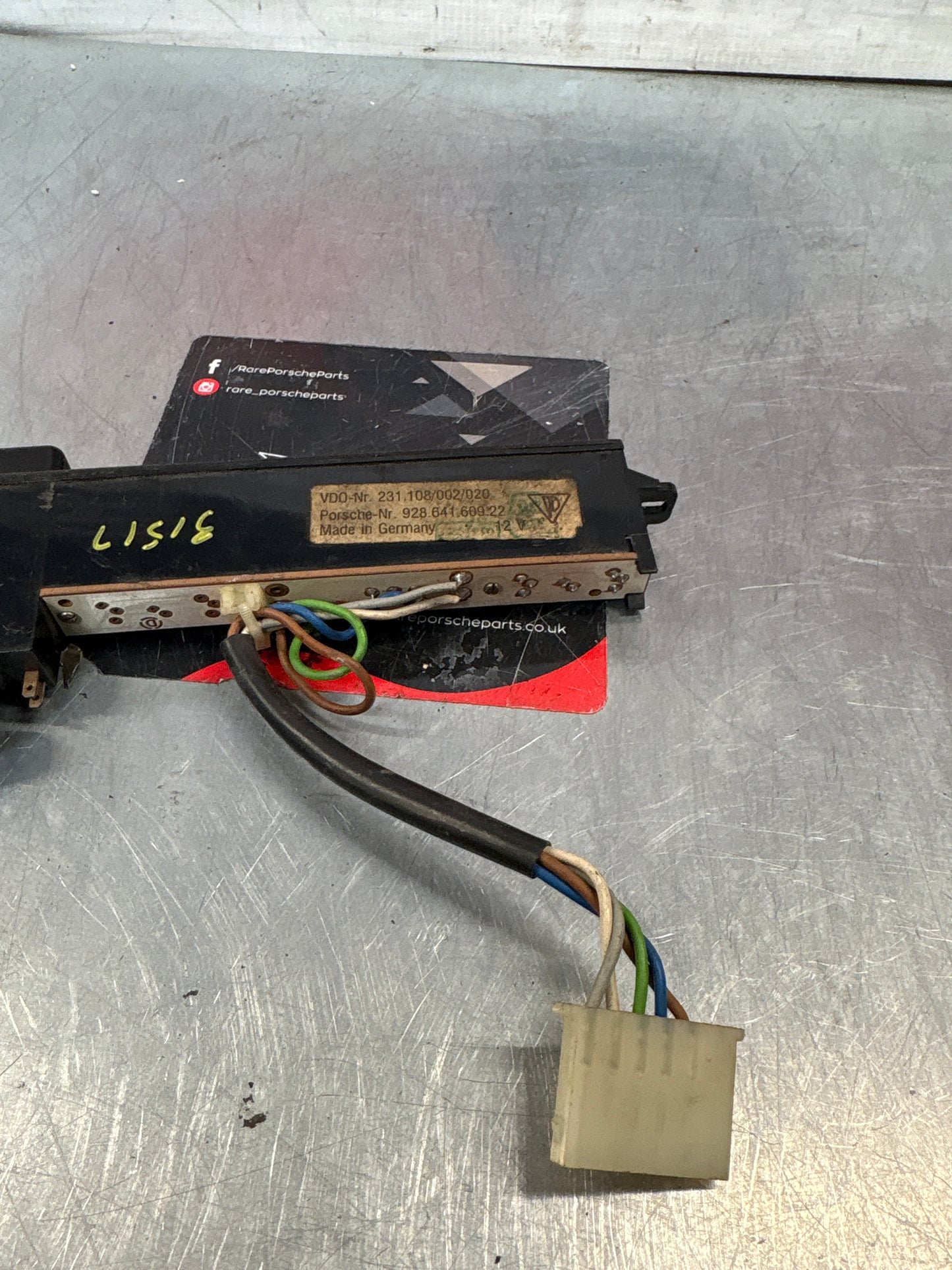 Porsche 928 front center dash panel, used 92864160922