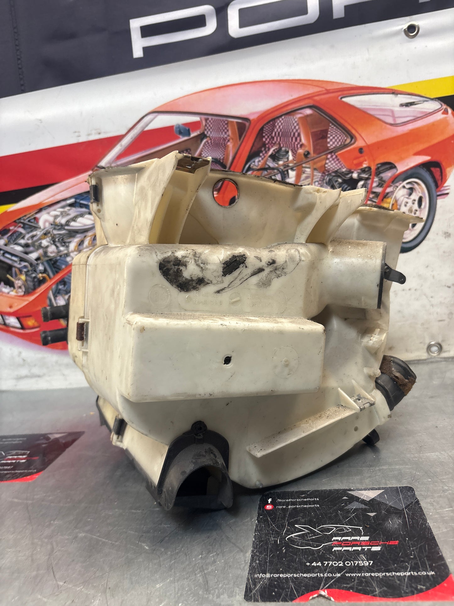 Porsche 924S heater box blower fan assembly, complete, used 811819096 / 321819095 / 321819087