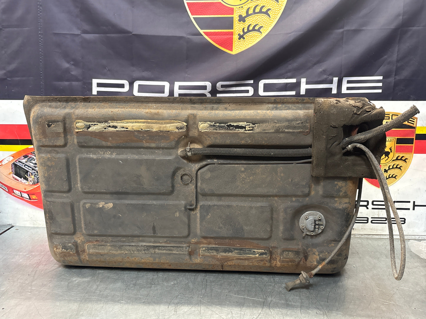 Porsche 924 944 metal fuel tank 477201021F used
