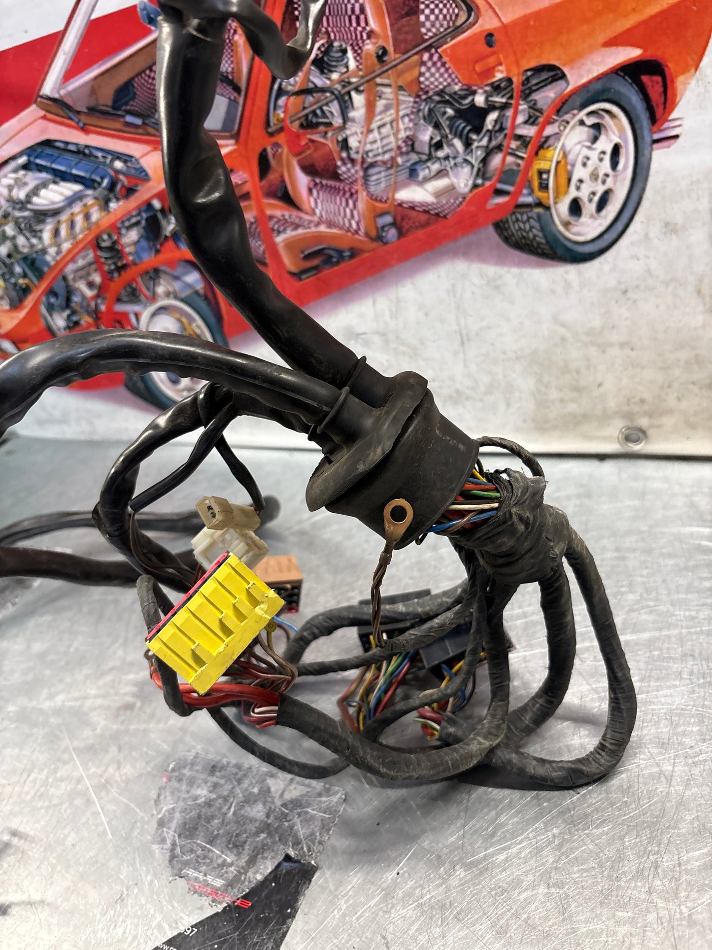 Porsche 944 Turbo 86- LHD Engine bay loom, used 95161200100