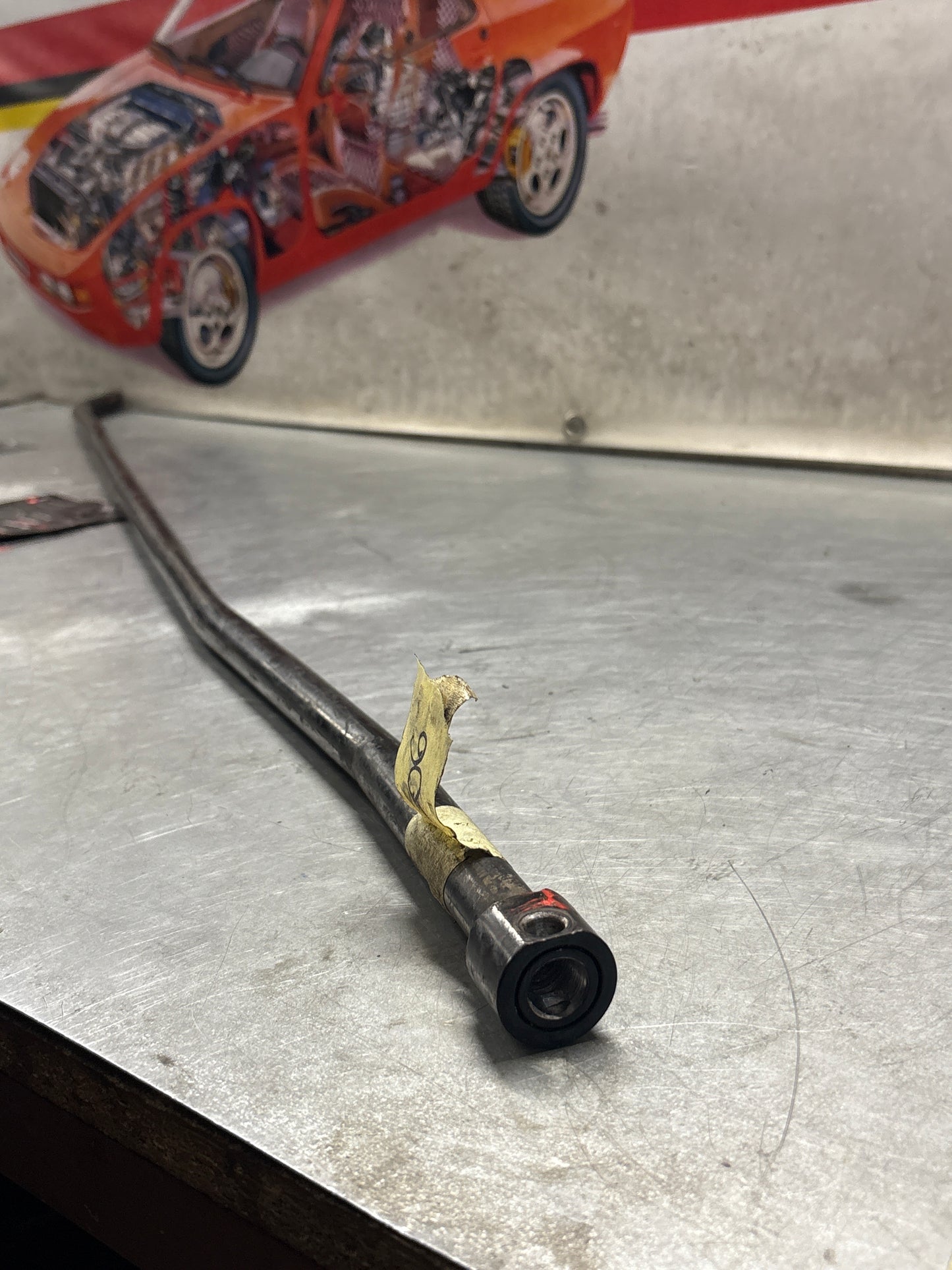 Porsche 968 gear shift rod, used 94442401906