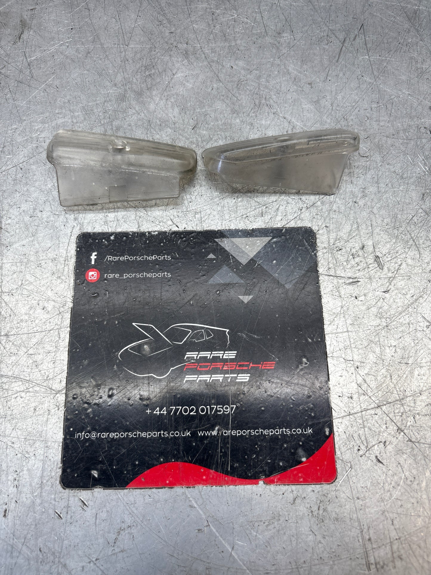 Porsche 944 S2 Turbo foglight side trim, white, right side, used 95163193200