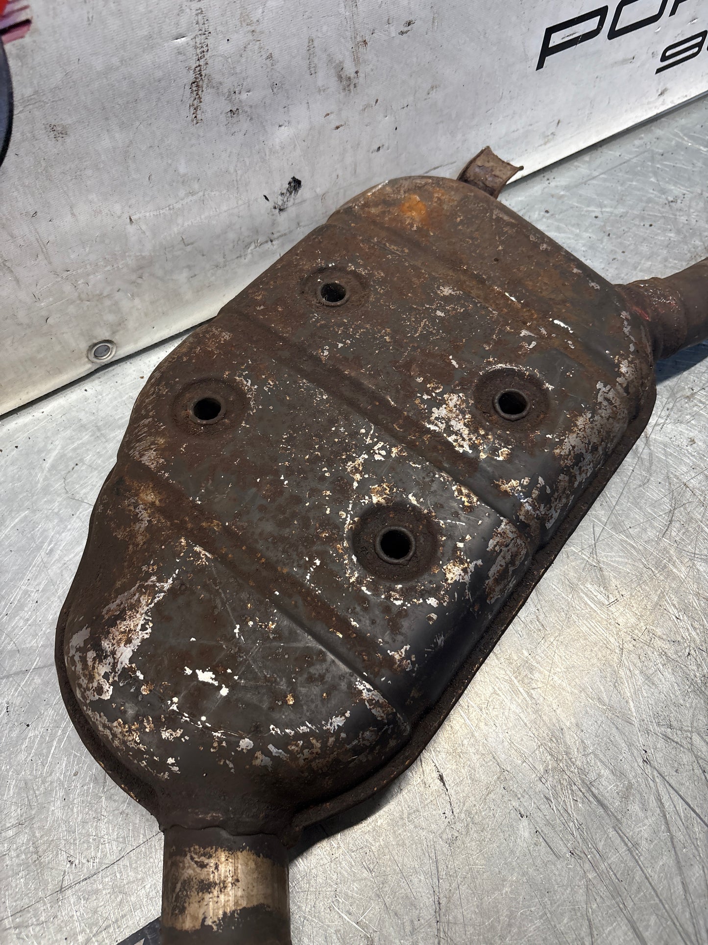 Porsche 928 Right side silencer, used 92811109401