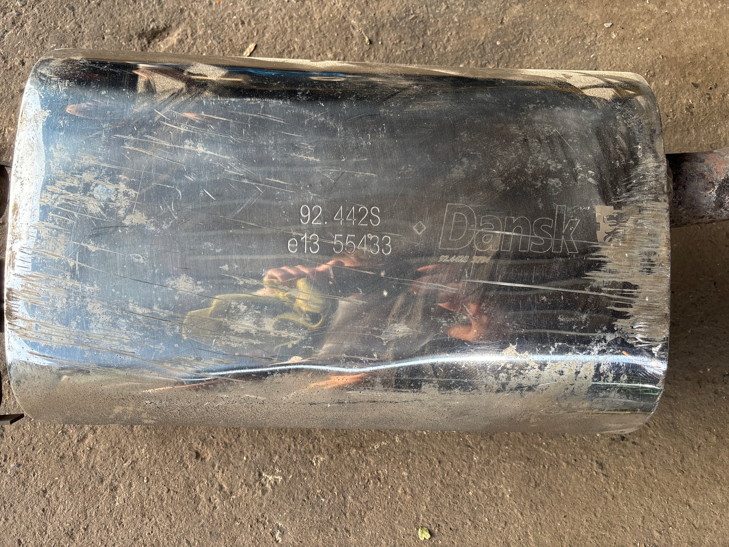 Porsche 944 S S2 Dansk exhaust system rear muffler, used 94411104103