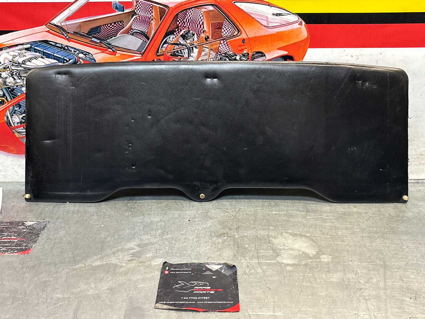 Porsche 928 sun roof headliner trim, black, used 92856406950KZ2