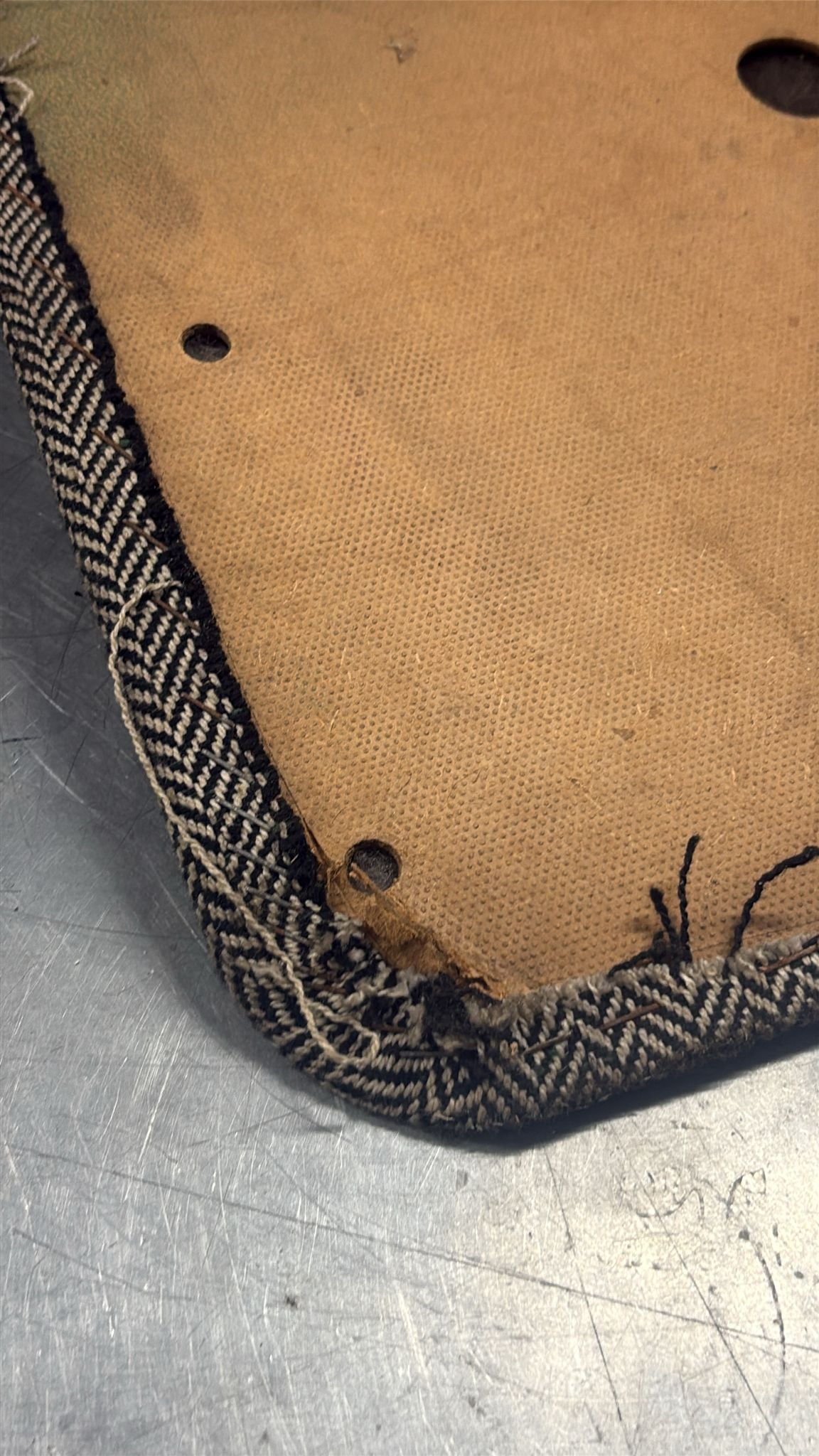 Porsche 924 / 944 early left Used door card, black, LHD 477867011