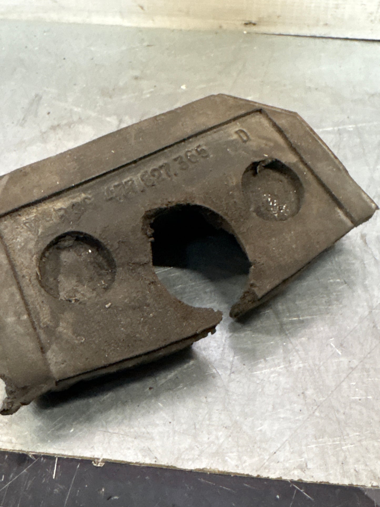 Porsche 924 rear hatch pin seal gasket rubber 477827365D left, used