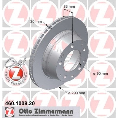 Porsche 911 Brake Discs, Rear, Pair, 90135204114 New