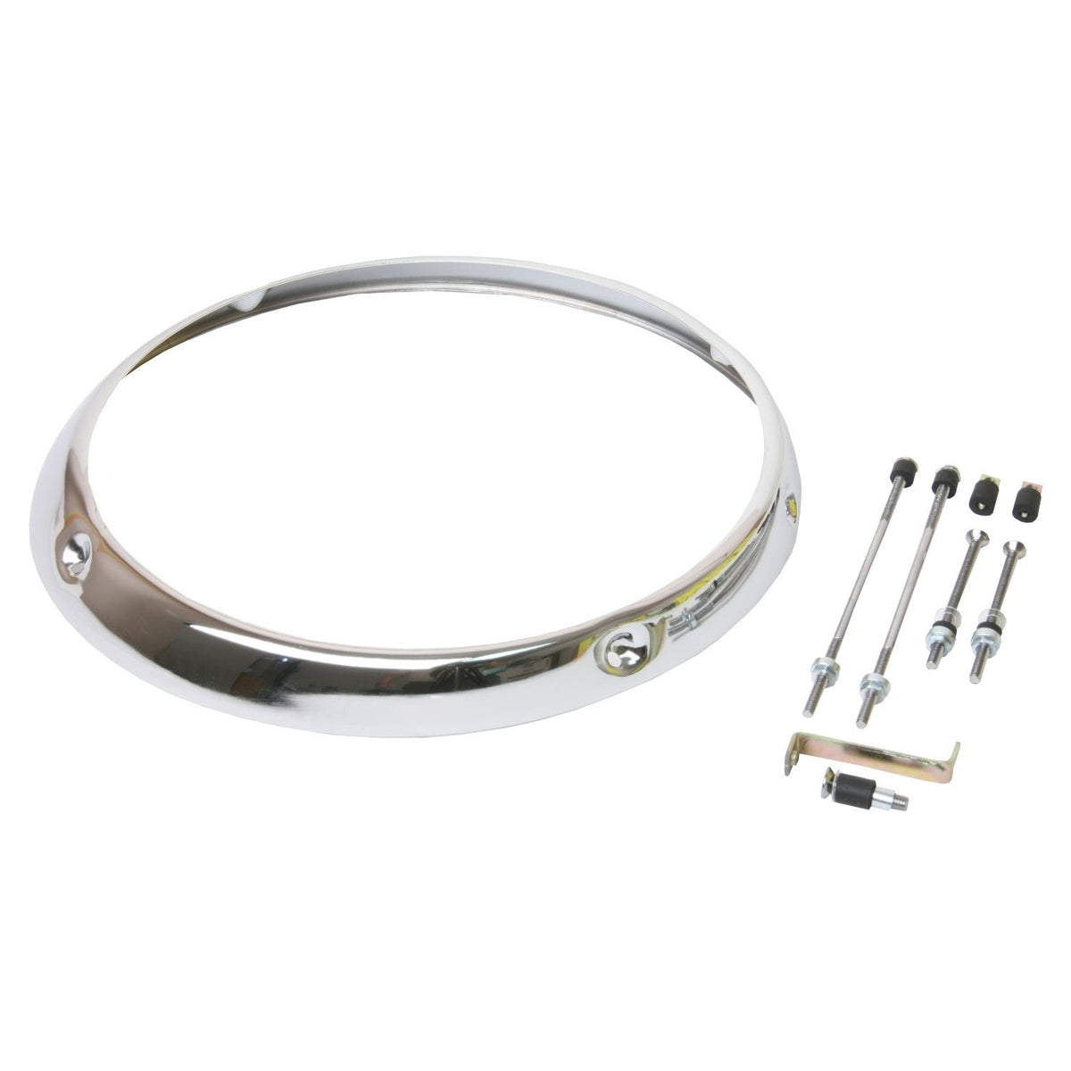 Porsche 911 912 Headlight Rim, Chrome, 90163110204 New