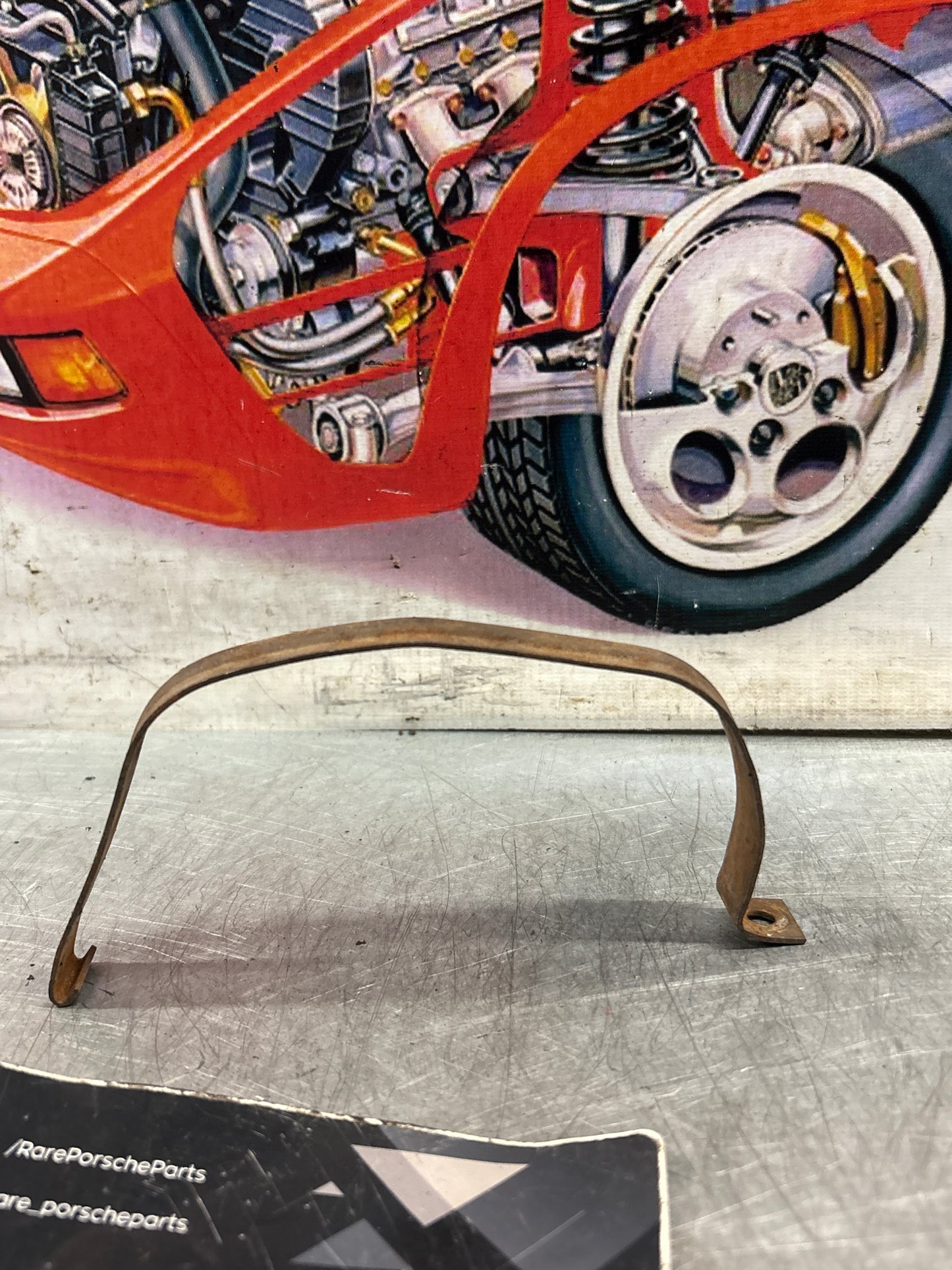 Porsche 924 expansion tank strap, 028121409, used