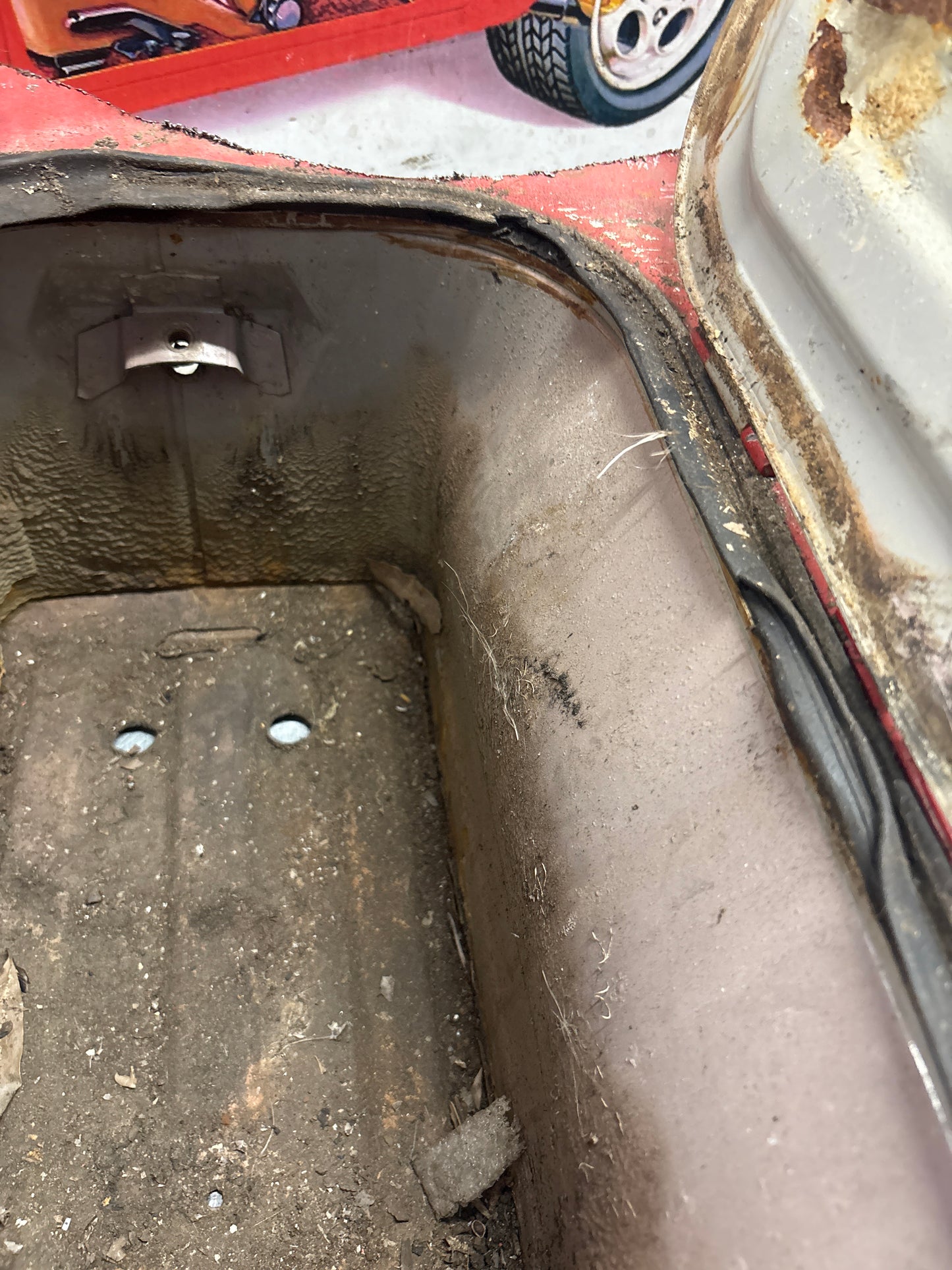 Porsche 928 Battery tray cut, 92850180502 used