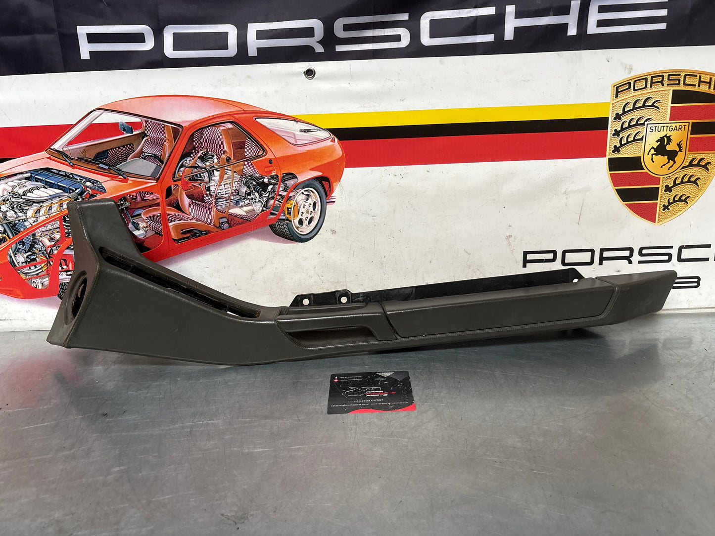 Porsche 928 Grey door armrest, right, off side, 92855510203, used