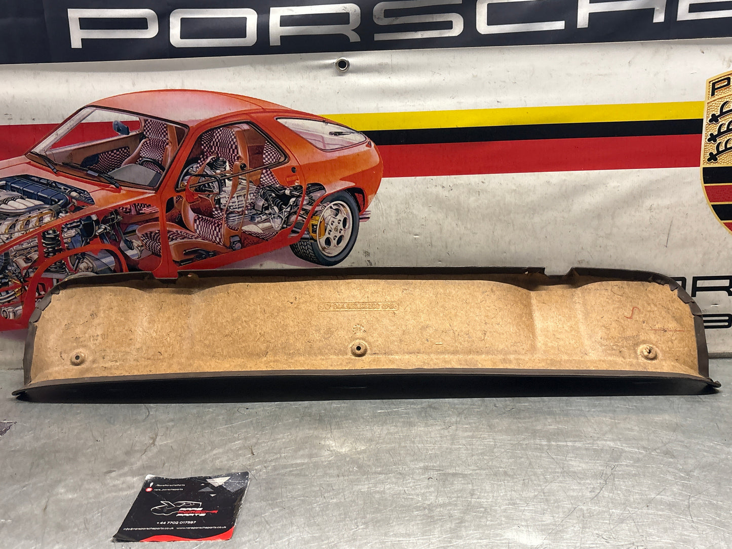 Porsche 924 944 sunroof mechanism trim panel brown 1984 onwards 94455594100
