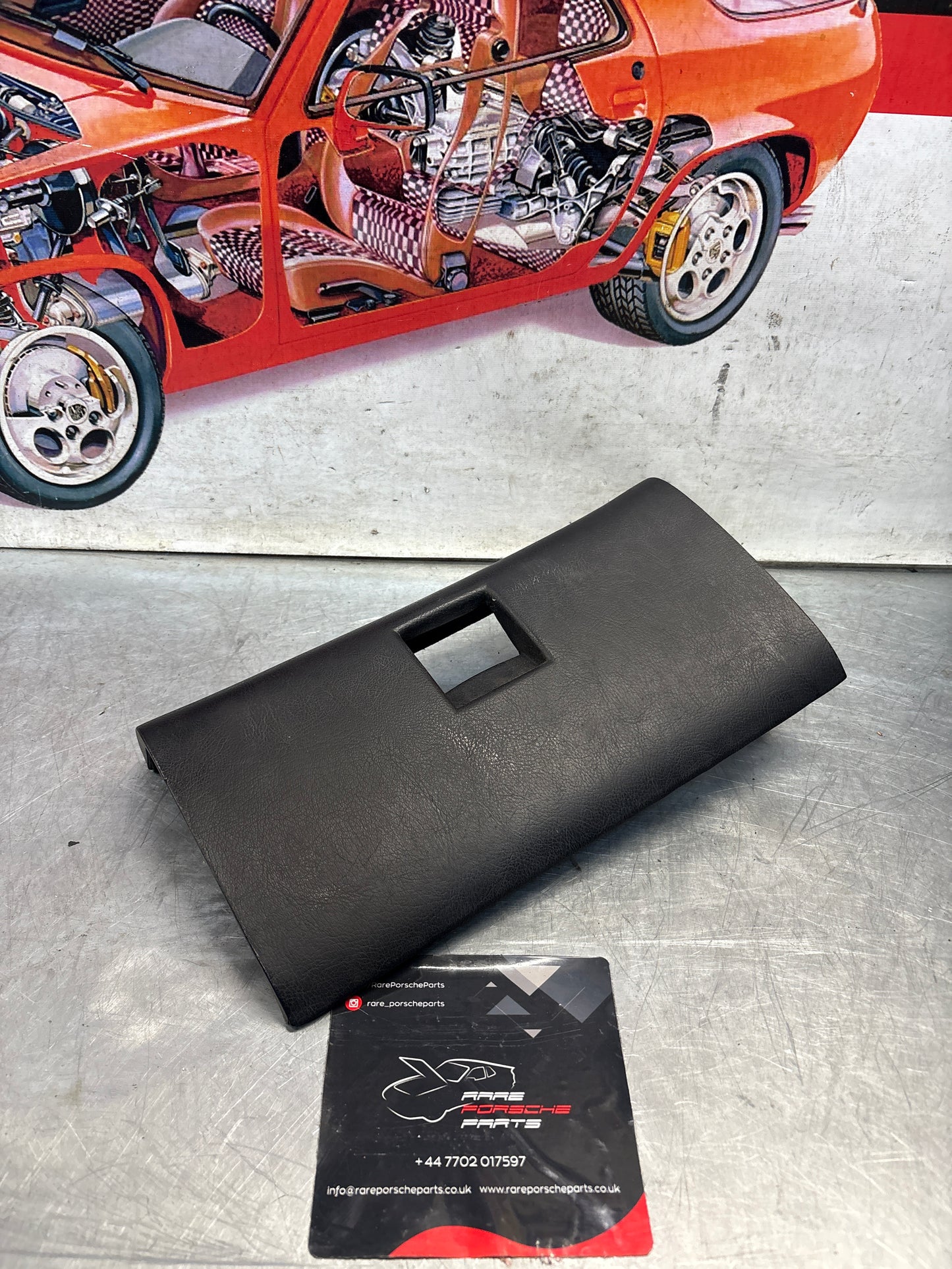Porsche 928 glovebox door, black, used